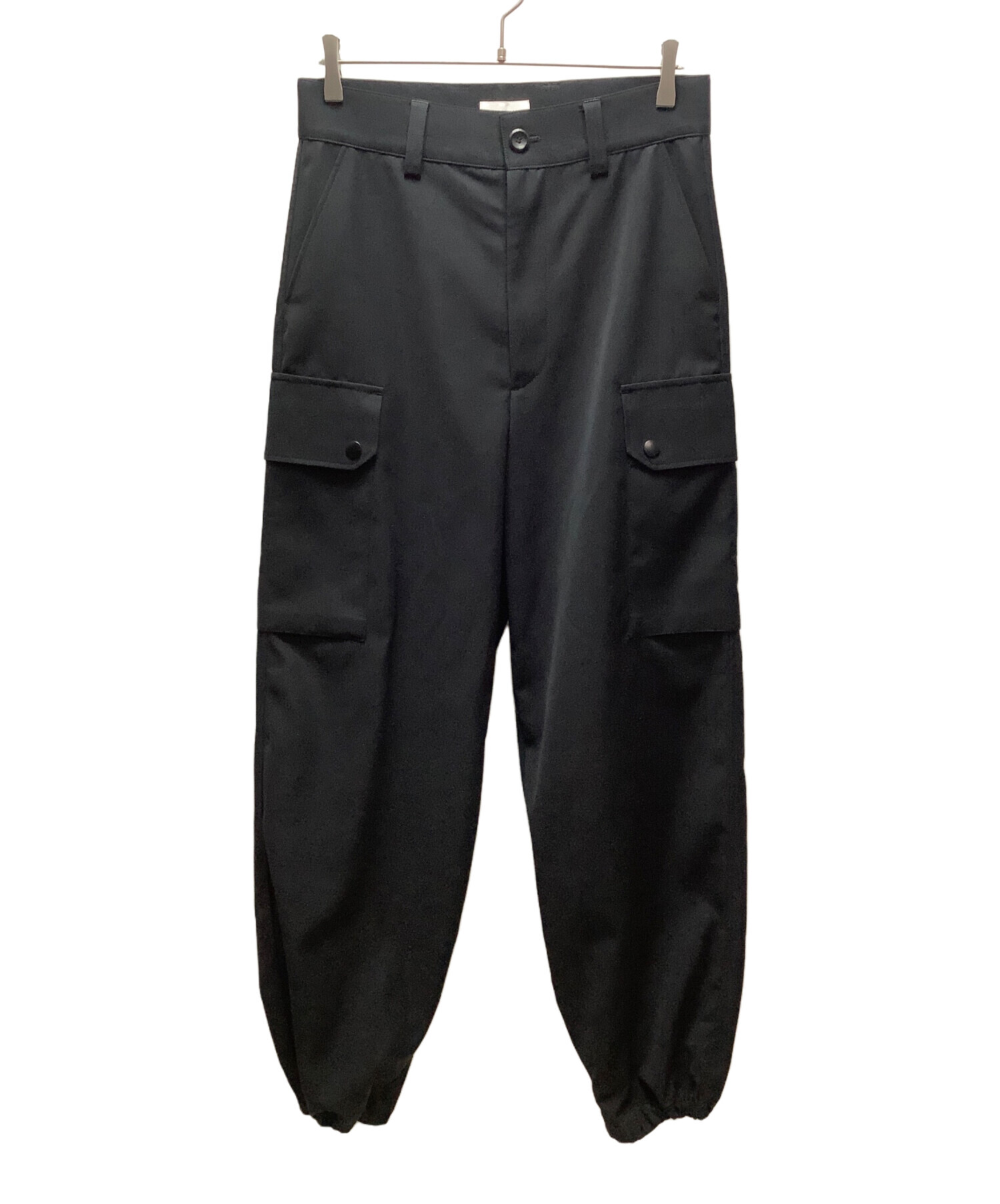 【一度のみ着用・サイズ36】THE RERACS カーゴパンツ 中古・古着通販】THE RERACS (ザ リラクス) カーゴパンツ ブラック