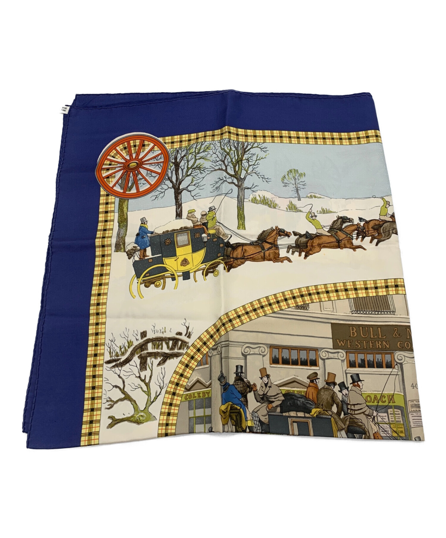 カレ90 HERMES エルメス BULL&MOUTH シルクスカーフ The Bull &amp