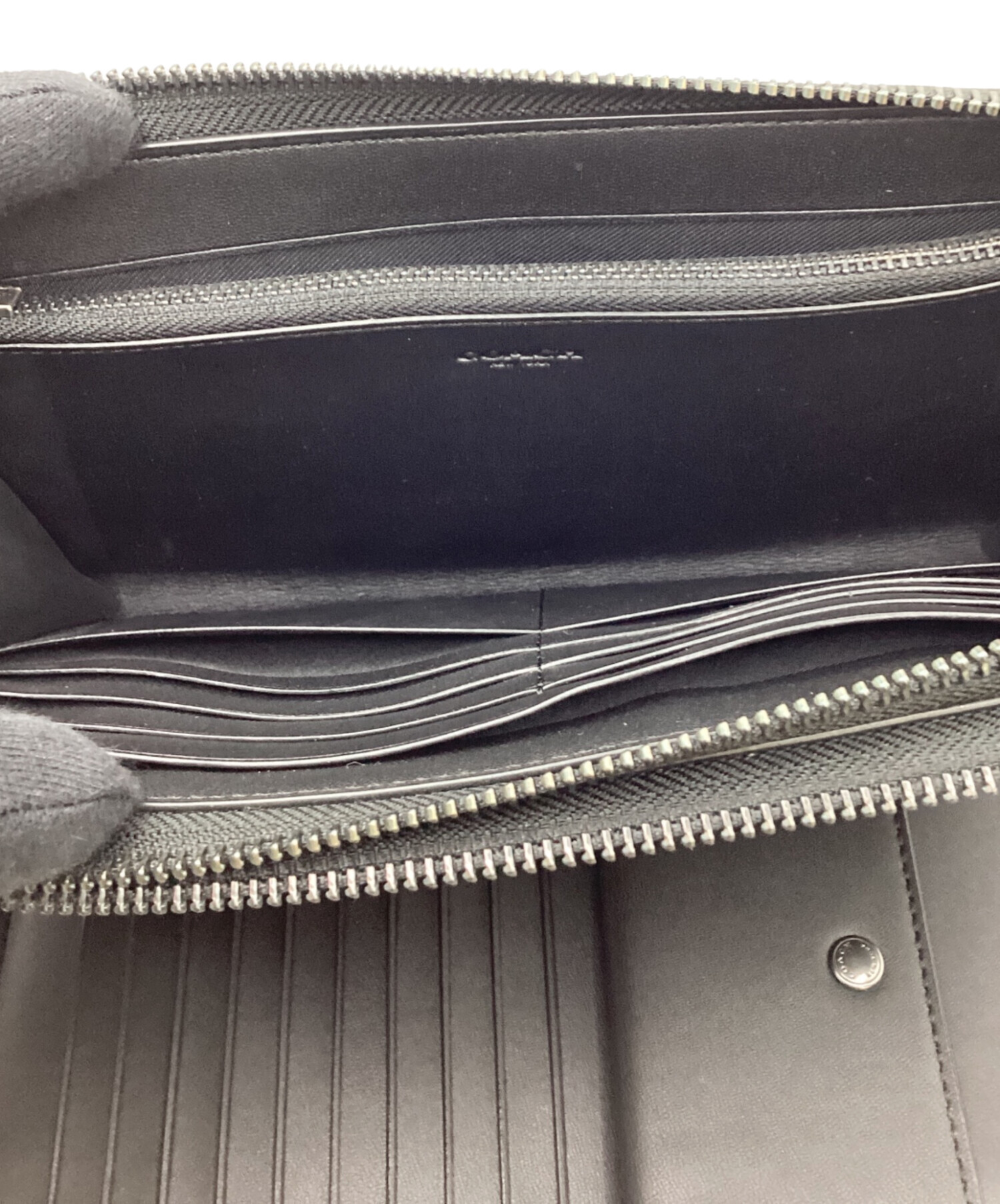 中古・古着通販】COACH (コーチ) ダブルジップオーガナイザー ブラック