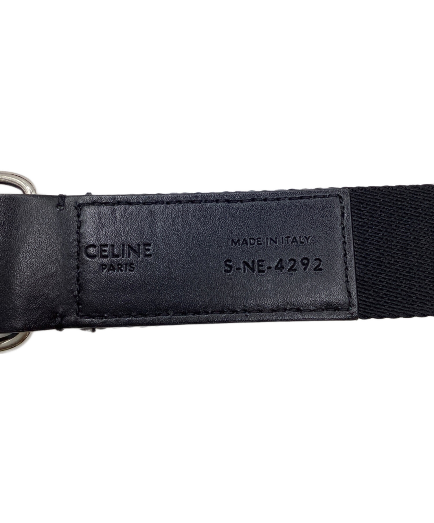 中古・古着通販】CELINE (セリーヌ) レザーベルト ブラック｜ブランド