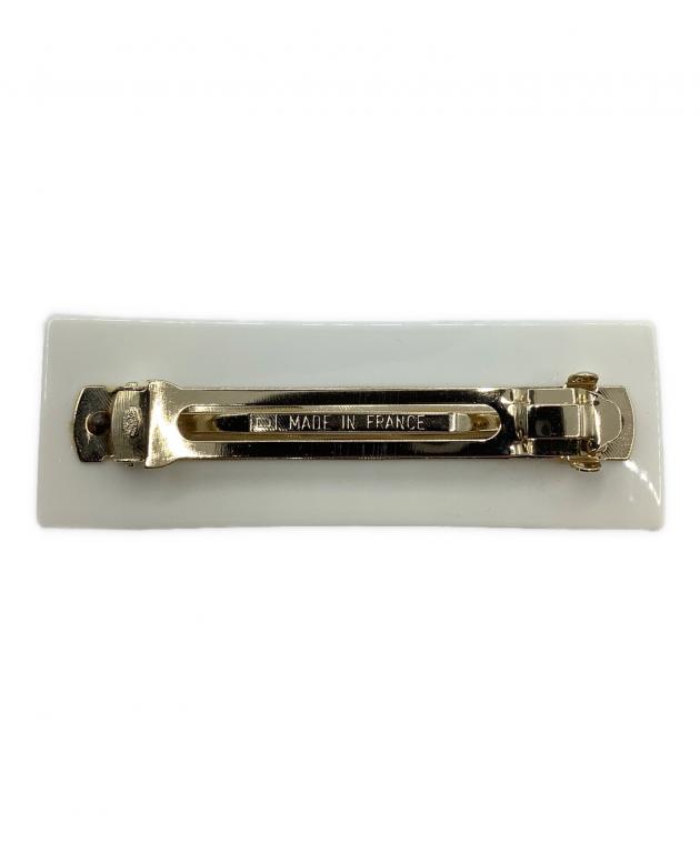 中古・古着通販】CHANEL (シャネル) ヘアクリップ ホワイト×ネイビー