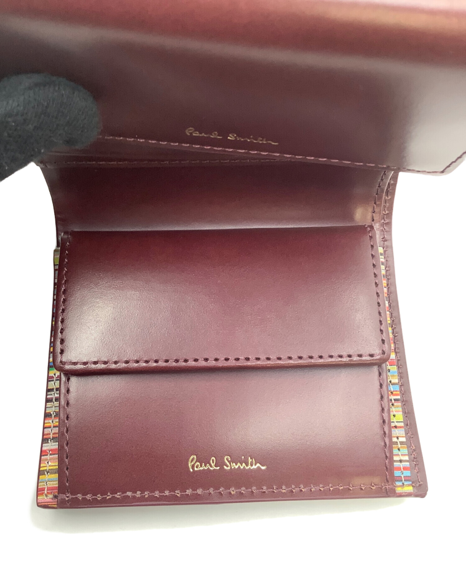 中古・古着通販】PAUL SMITH (ポールスミス) 3つ折り財布 ブラウン