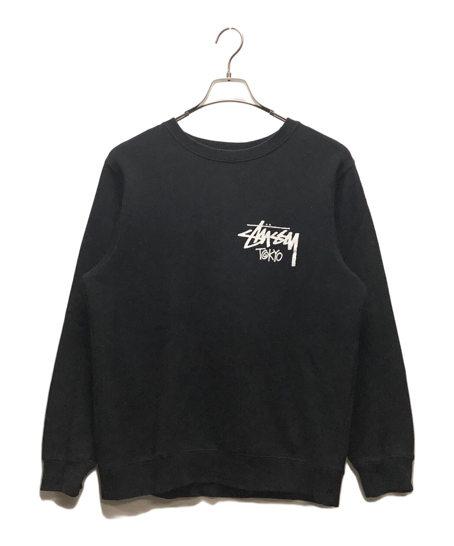 Stussy スウェット ブラック Sサイズ 中古・古着通販】stussy (ステューシー) スウェット ブラック サイズ:M