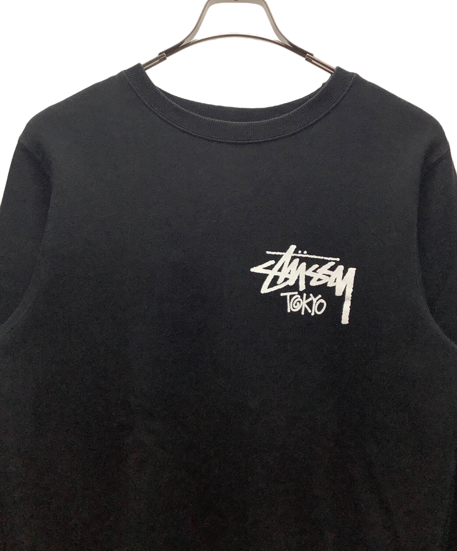 Stussy スウェット ブラック Sサイズ 中古・古着通販】stussy (ステューシー) スウェット ブラック サイズ:M