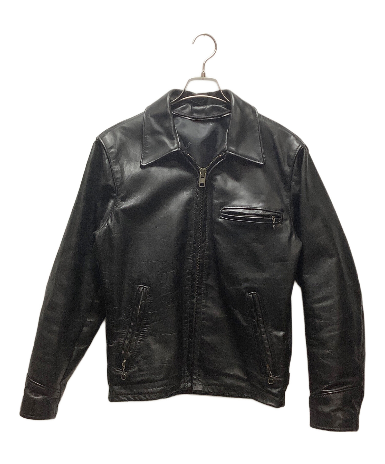 希少！SCHOOT 牛革 レザージャケット　size36 中古・古着通販】Schott (ショット) レザージャケット ブラック サイズ