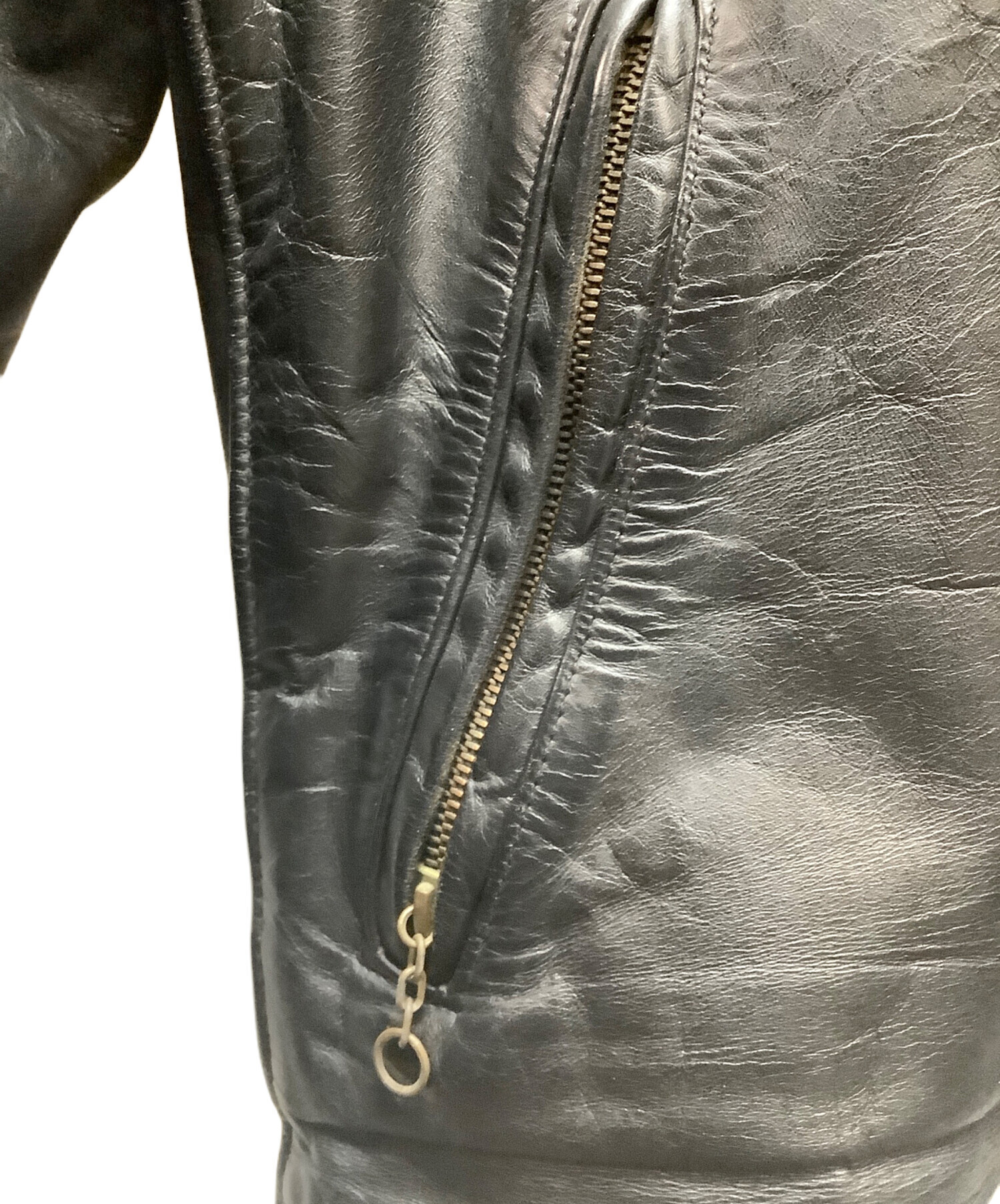 中古・古着通販】Schott (ショット) レザージャケット ブラック サイズ
