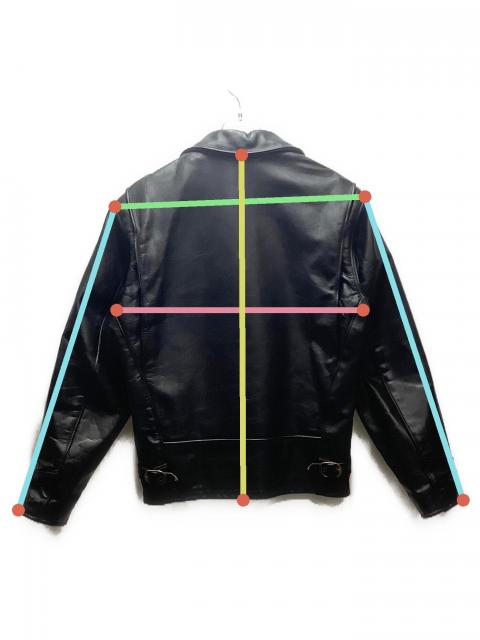 希少！SCHOOT 牛革 レザージャケット　size36 中古・古着通販】Schott (ショット) レザージャケット ブラック サイズ