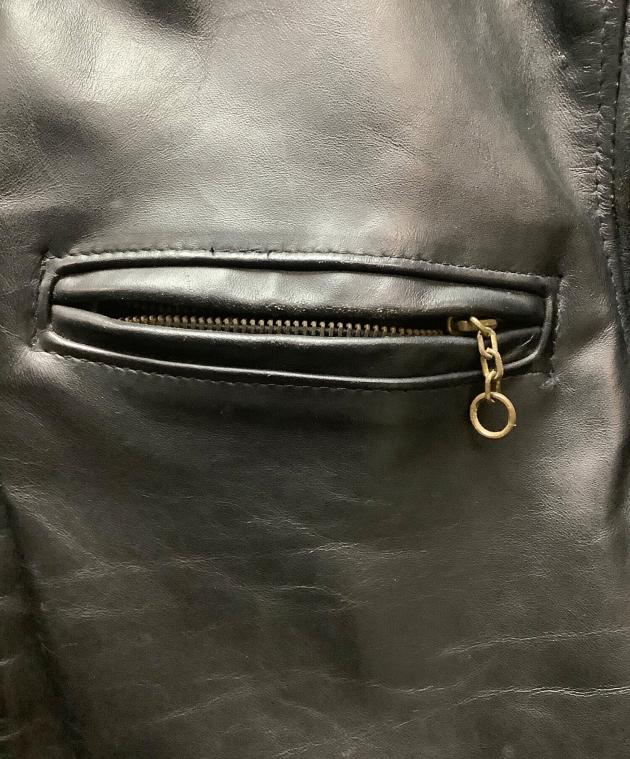 中古・古着通販】Schott (ショット) レザージャケット ブラック サイズ