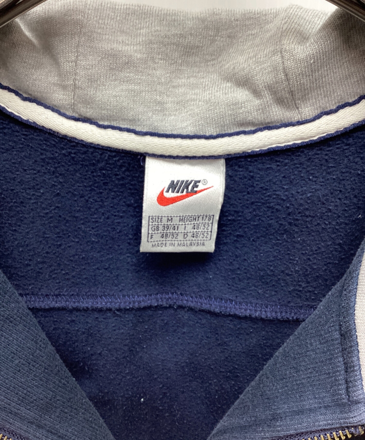 中古・古着通販】NIKE (ナイキ) ジップパーカー ネイビー サイズ:M