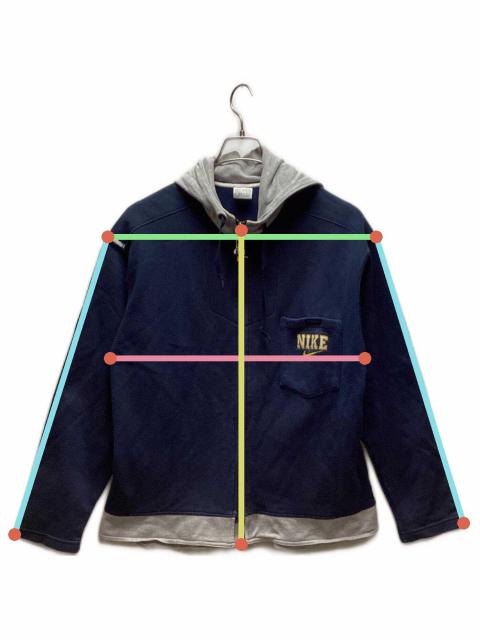 中古・古着通販】NIKE (ナイキ) ジップパーカー ネイビー サイズ:M