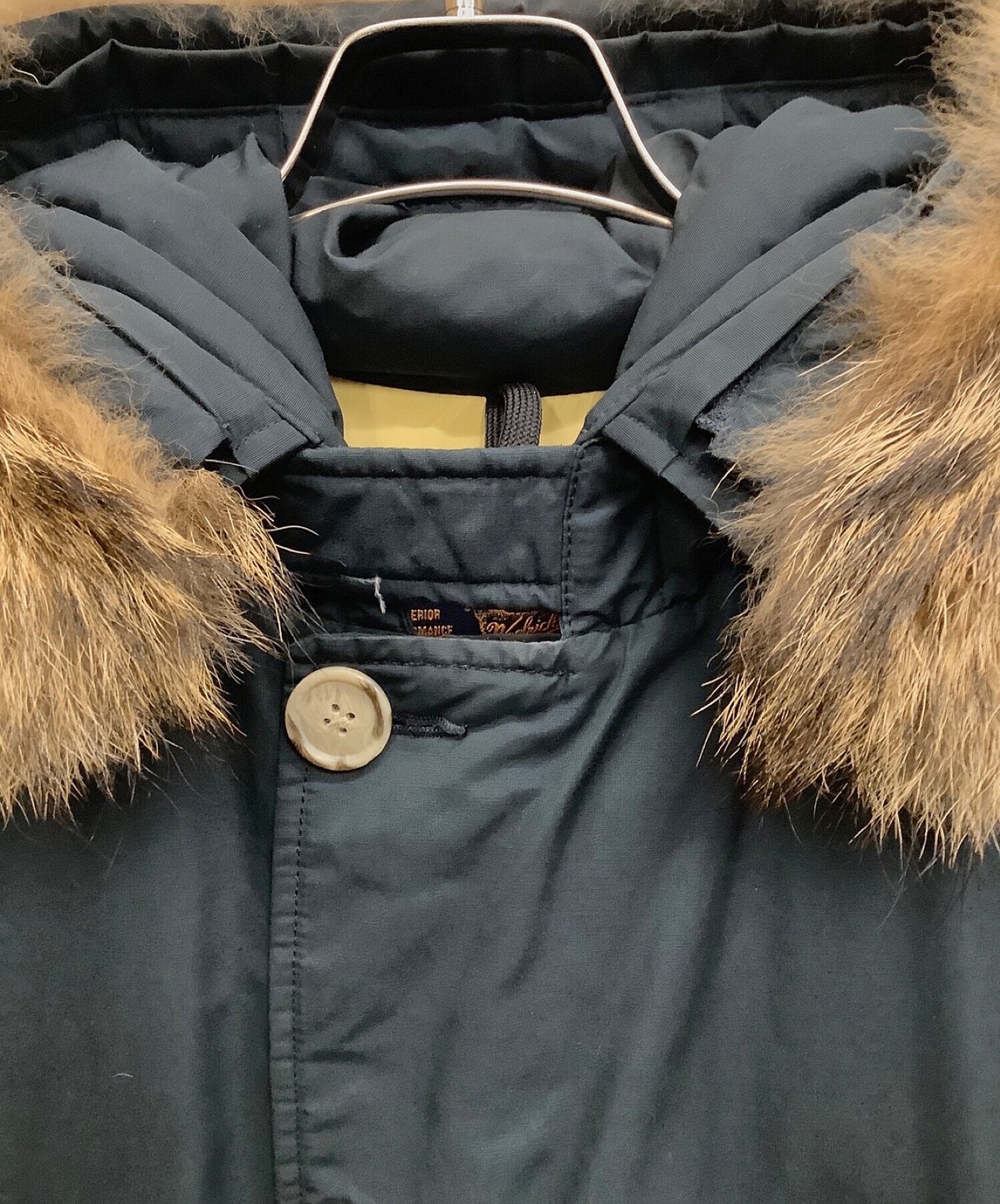 Woolrich ウールリッチ　フード付きブルゾン　XS ネイビー WOOLRICH ダウンジャケット CFWOOU0474MRUT1180 ウールリッチ メンズ