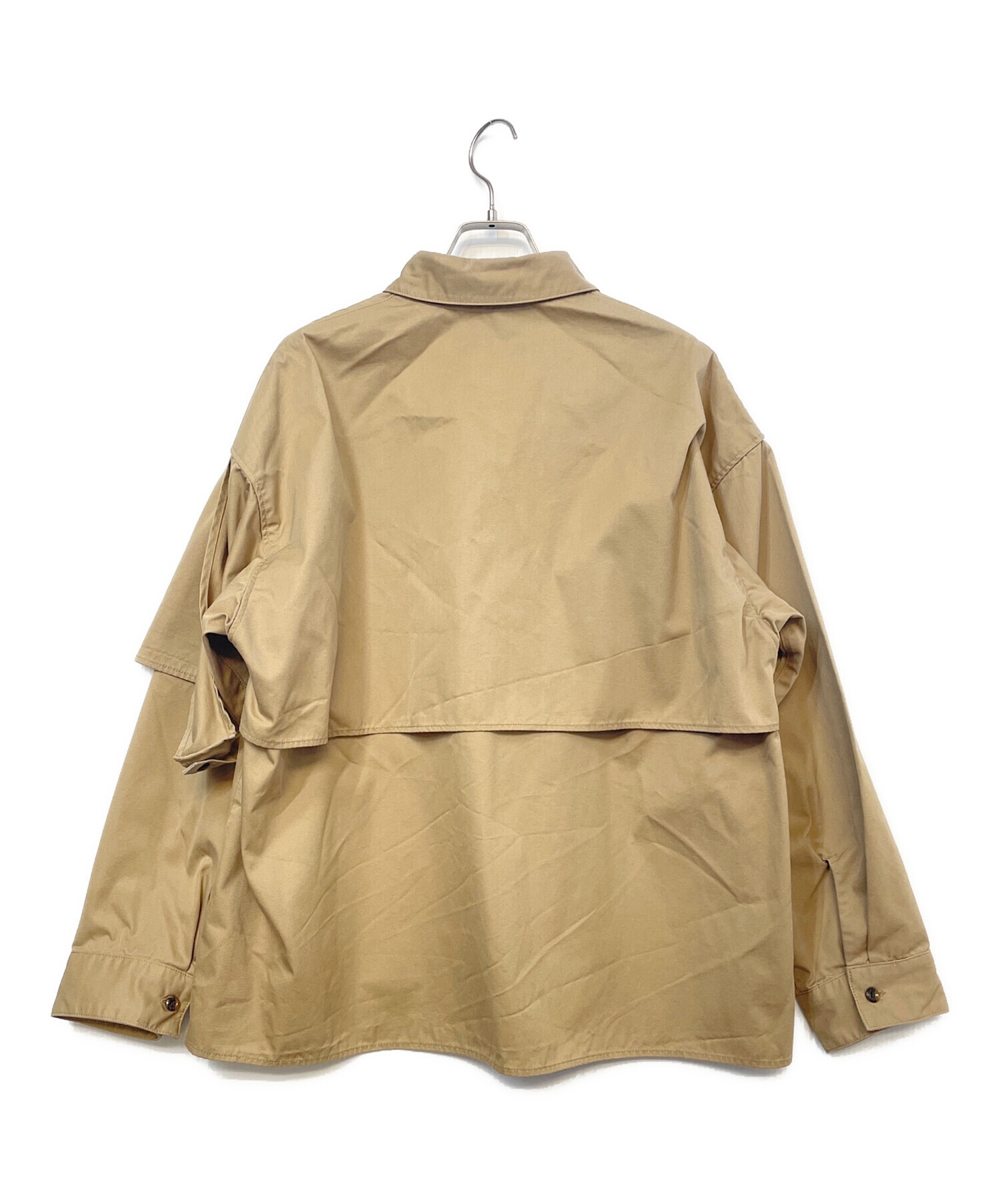 中古・古着通販】Jieda (ジエダ) シャツジャケット ベージュ 中古・古着通販】Jieda (ジエダ) シャツジャケット ベージュ