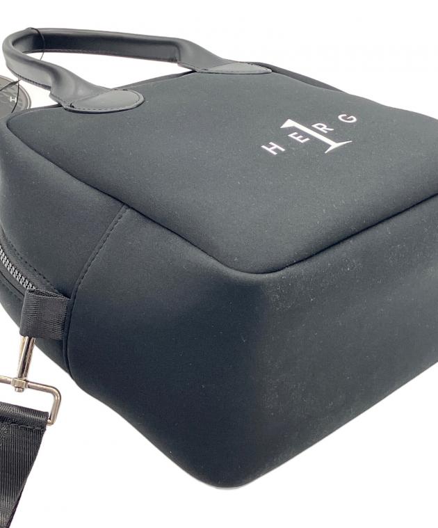 HERG （エルグワン）ブラック ハンドバッグ カートバッグ おまけ付き 中古・古着通販】HERG1 (エルグワン) カートバッグ ブラック｜ブランド