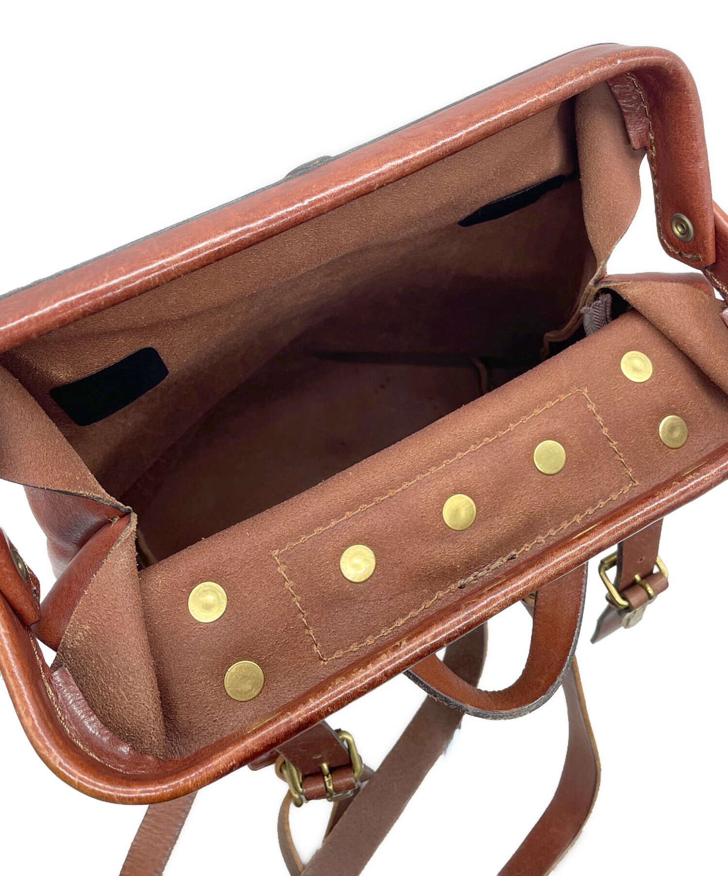 中古・古着通販】Herz (ヘルツ) レザーリュック ブラウン｜ブランド