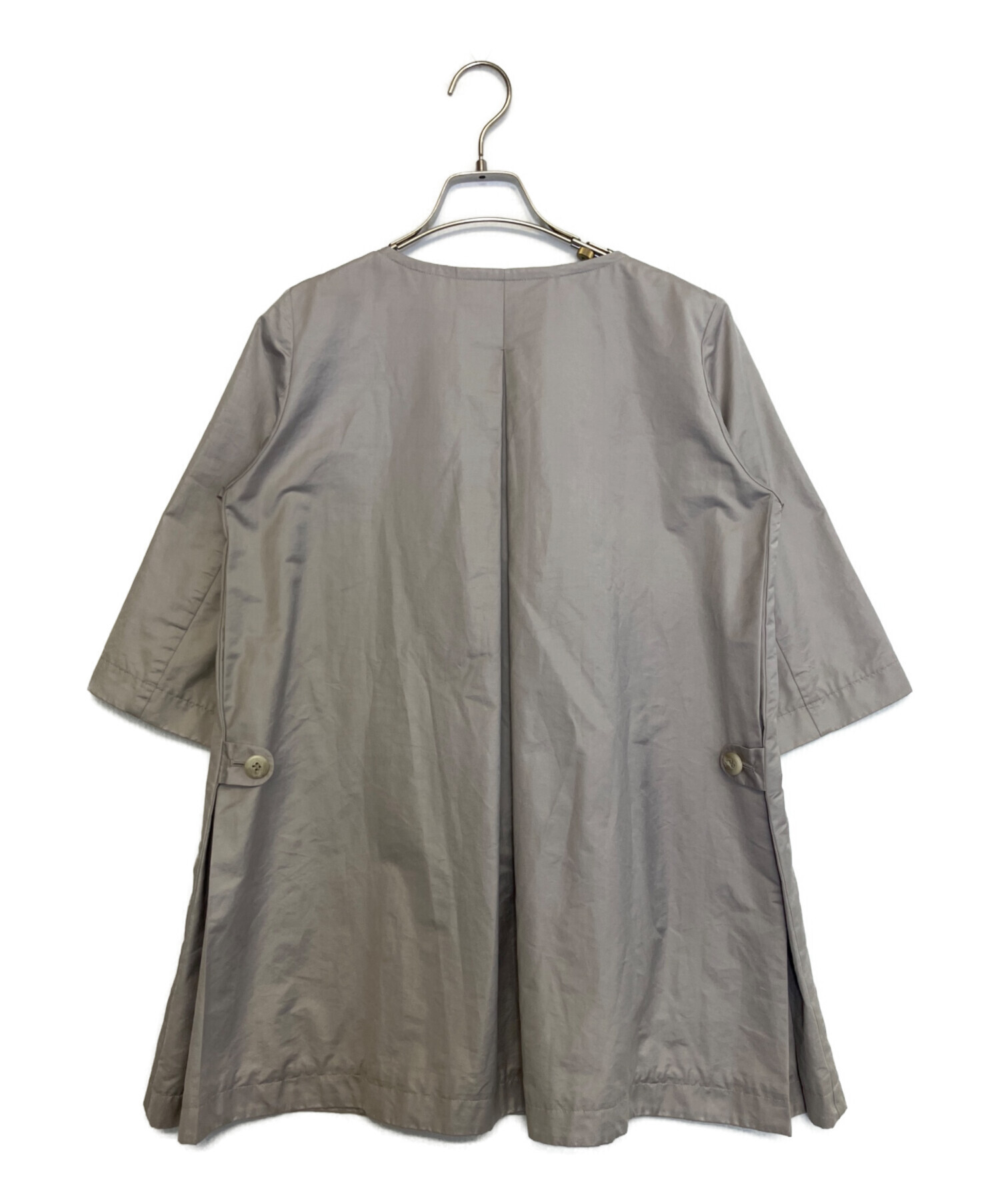 J*0様 【値下げしました】Issey Miyake ベージュジャケット 中古・古着通販】24 ISSEY MIYAKE (24 イッセイミヤケ) ノーカラー