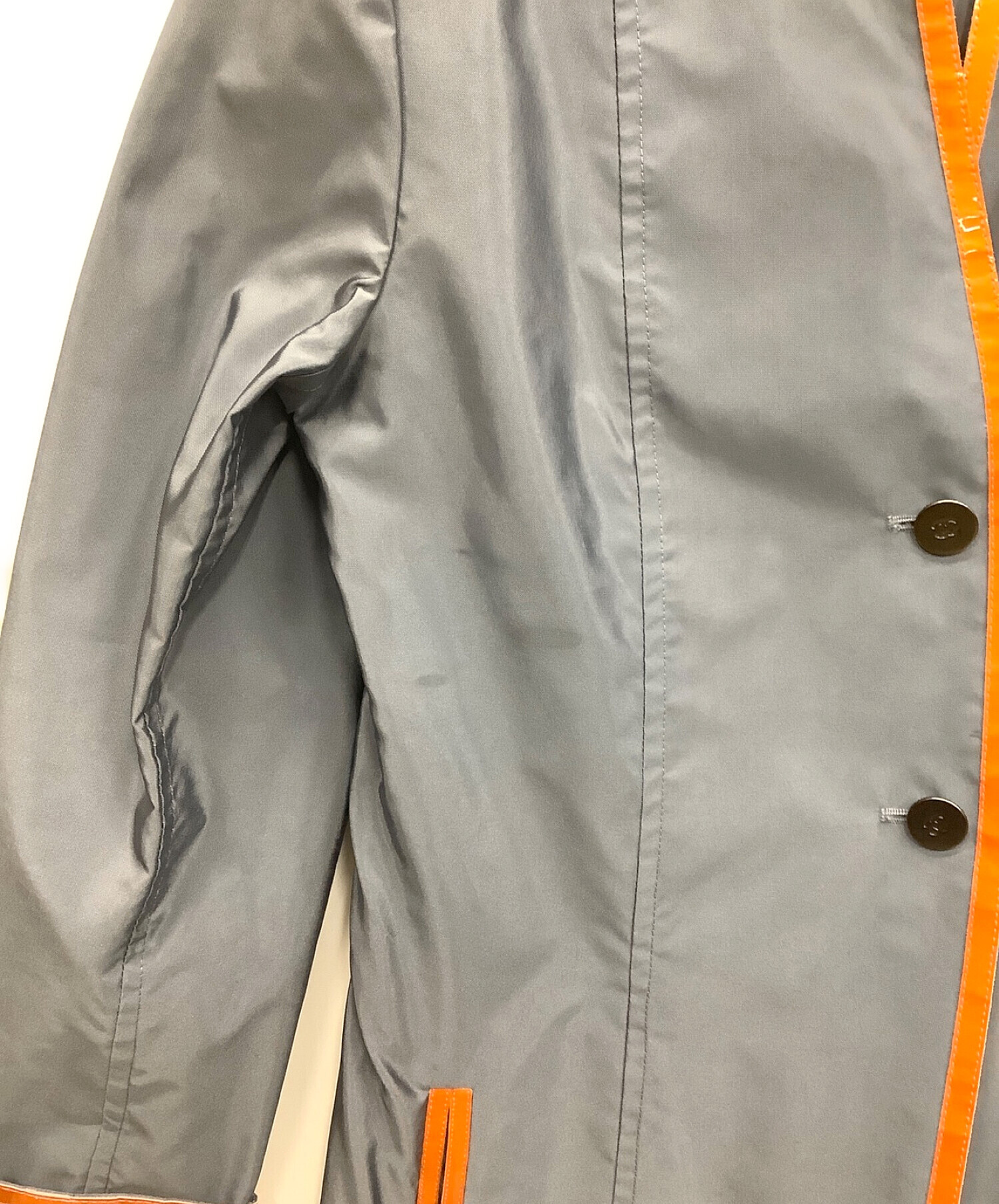 中古・古着通販】CHANEL (シャネル) ノーカラージャケット グレー