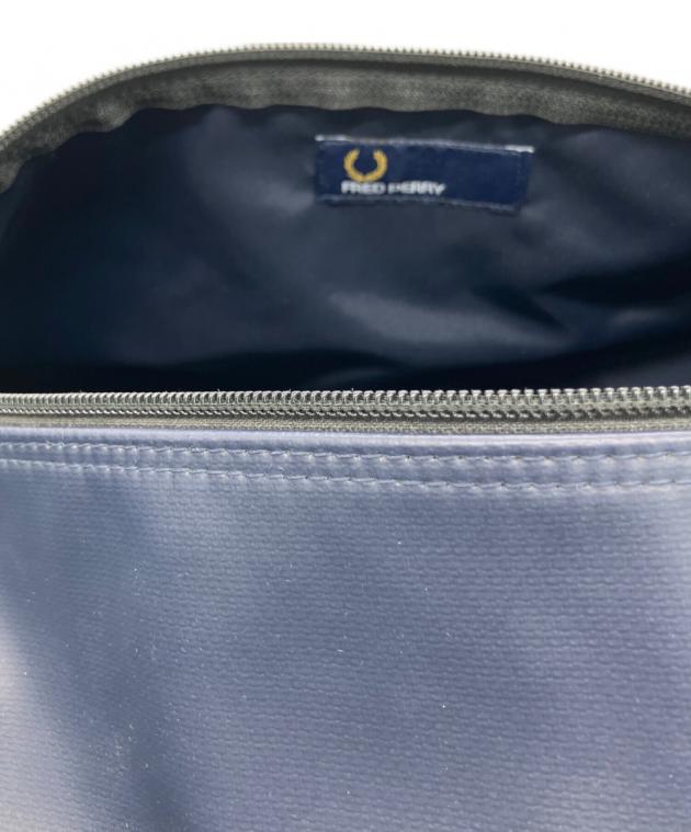 未使用✨フレッドペリー 2WAYボストンバック PVC 大容量 ネイビー 完売 中古・古着通販】FRED PERRY (フレッドペリー) LUGGAGE LABEL