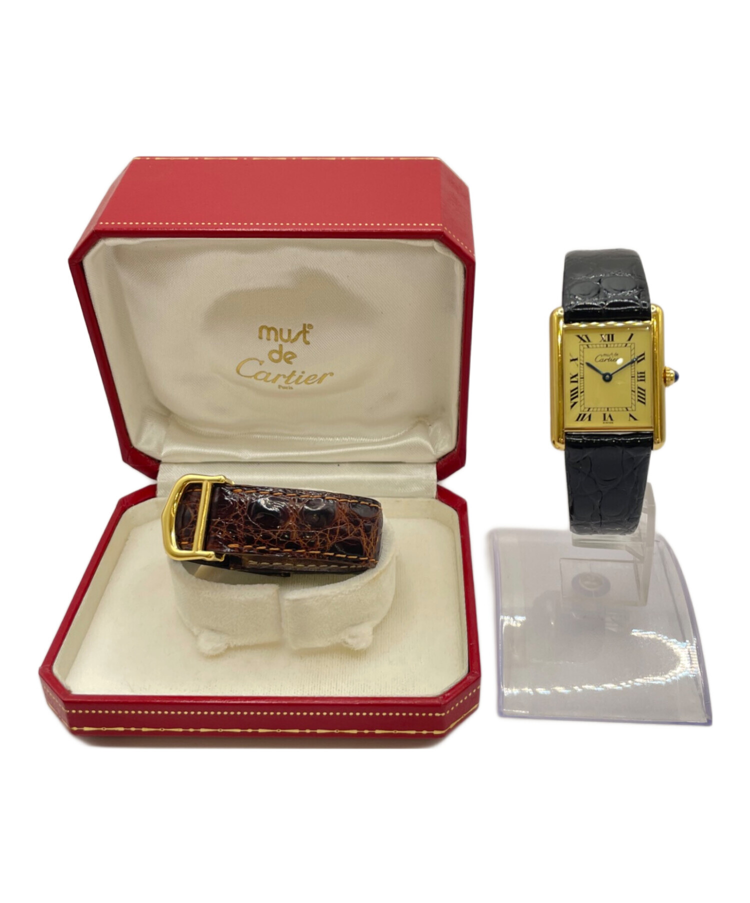 中古・古着通販】Cartier (カルティエ) マストタンク ヴェルメイユ