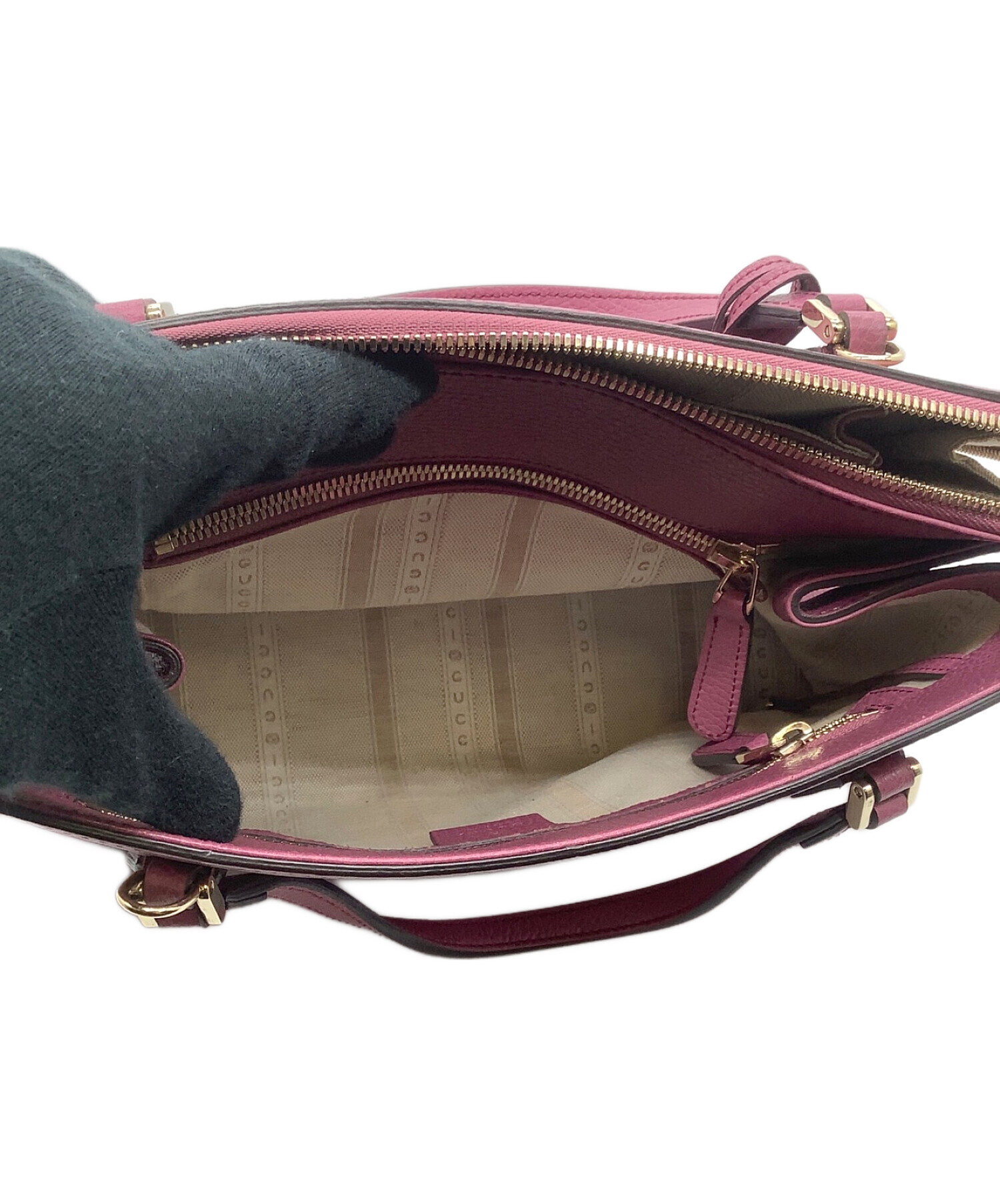 中古・古着通販】GUCCI (グッチ) 2WAYバッグ パープル｜ブランド・古着 