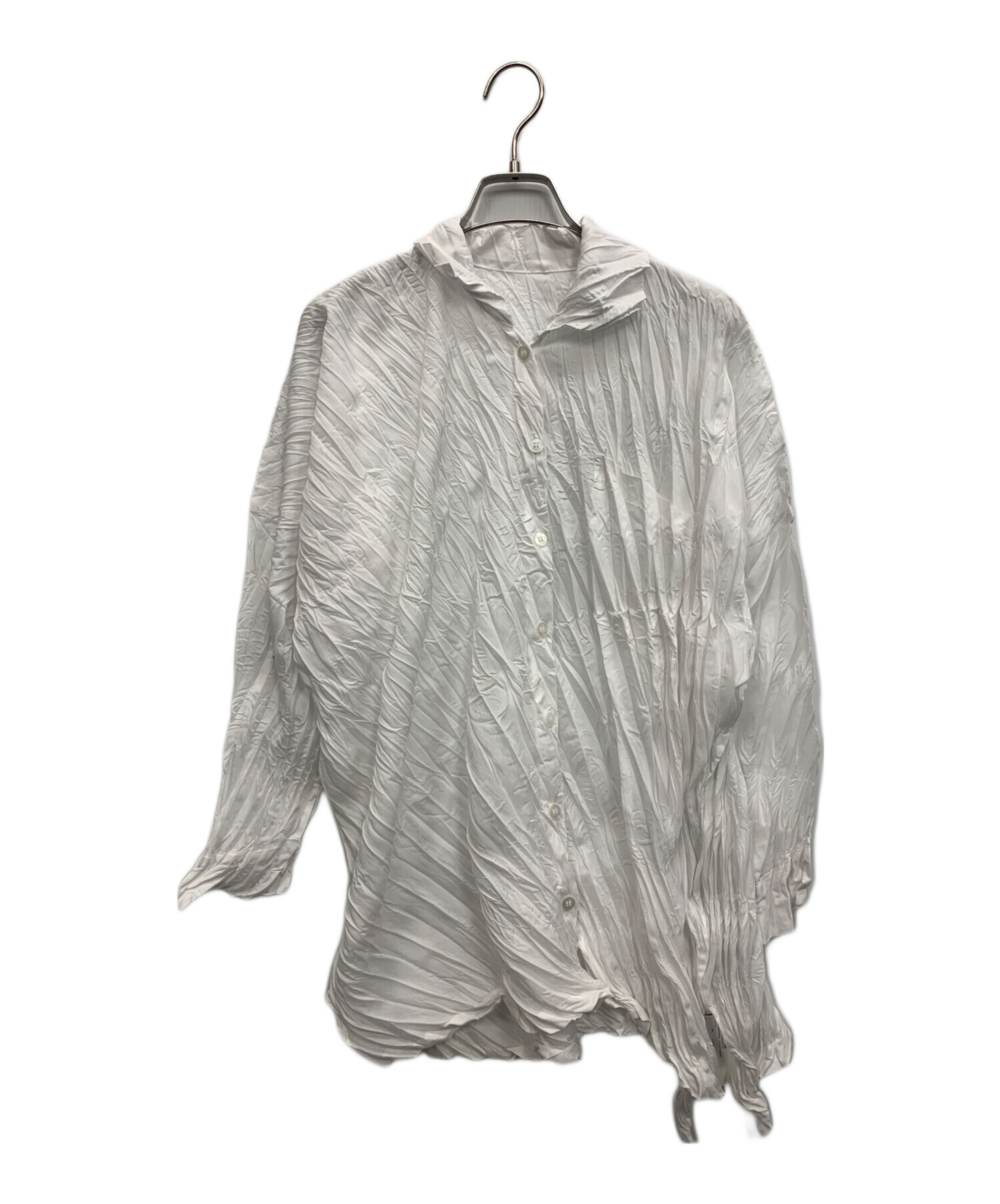 中古・古着通販】ISSEY MIYAKE (イッセイミヤケ) シャツ ホワイト 