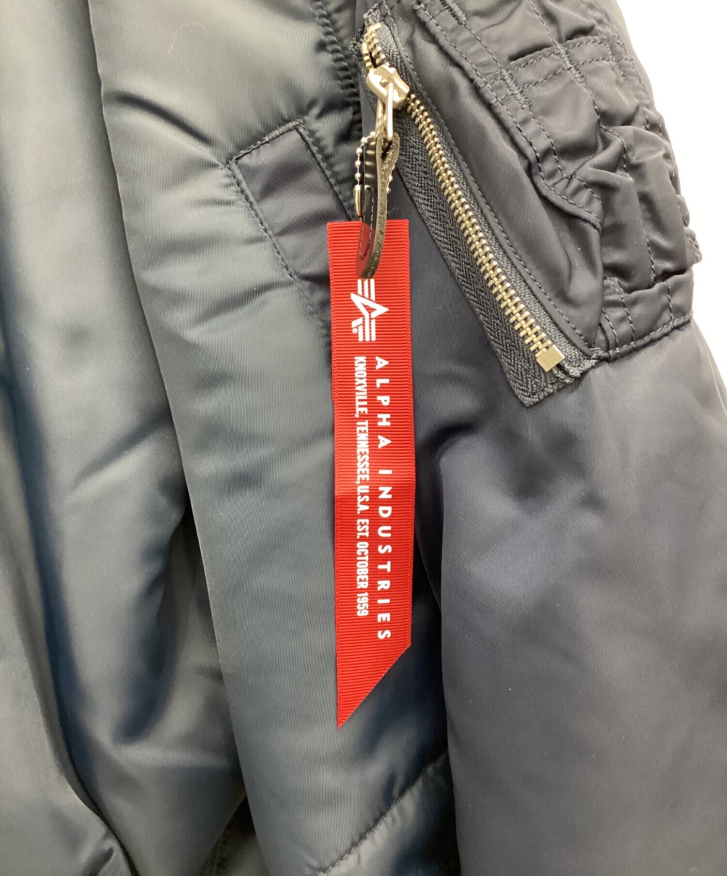 中古・古着通販】ALPHA (アルファ) フライトジャケット ネイビー