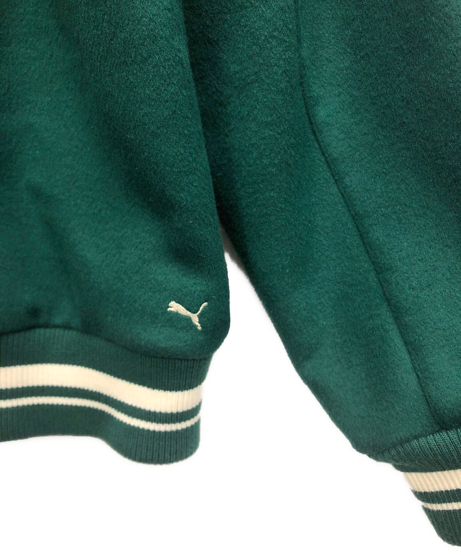 PUMA グリーンスカジャン 中古・古着通販】PUMA (プーマ) スカジャン グリーン サイズ:M