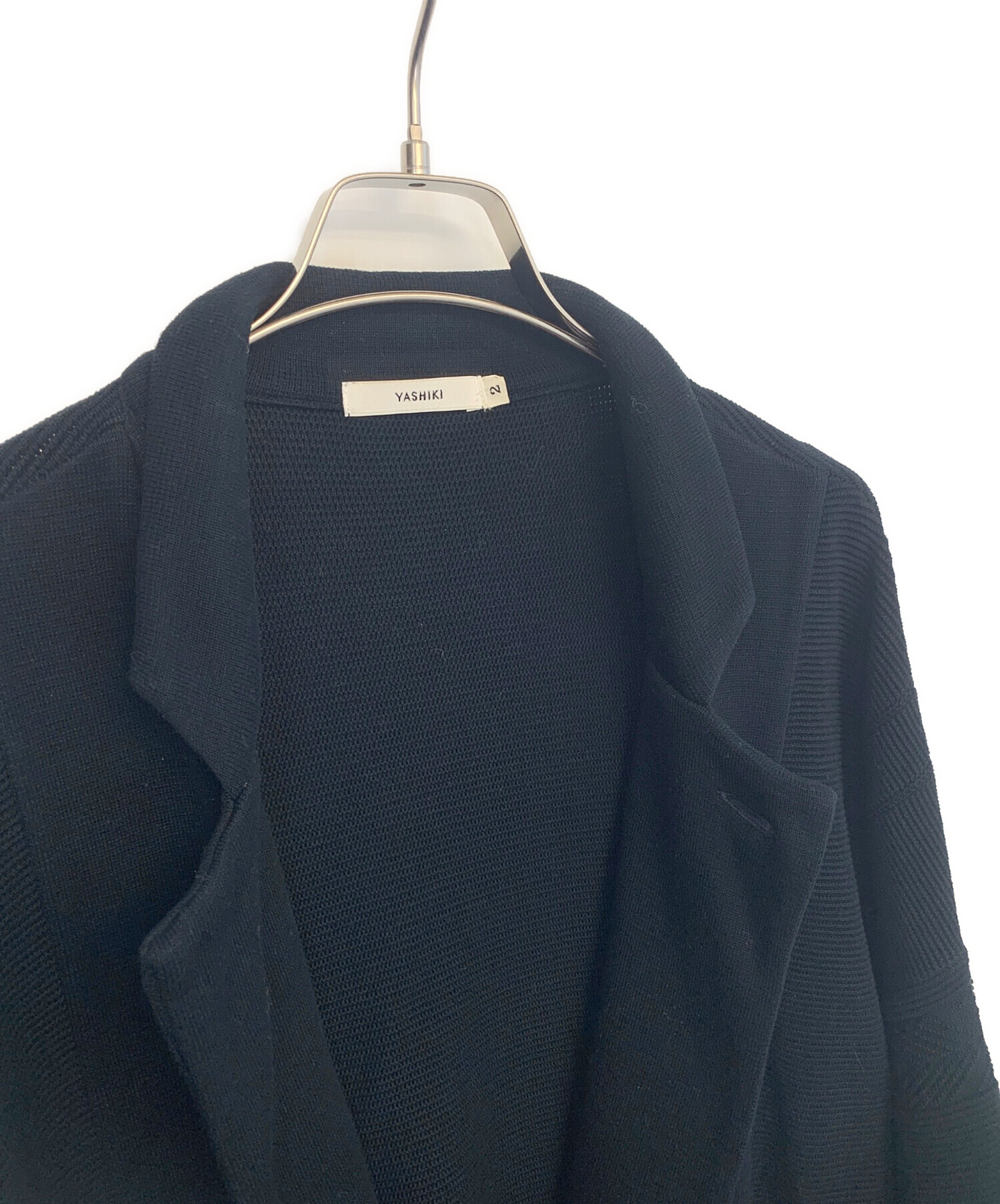 中古・古着通販】yashiki (ヤシキ) カーディガン ブラック サイズ:2