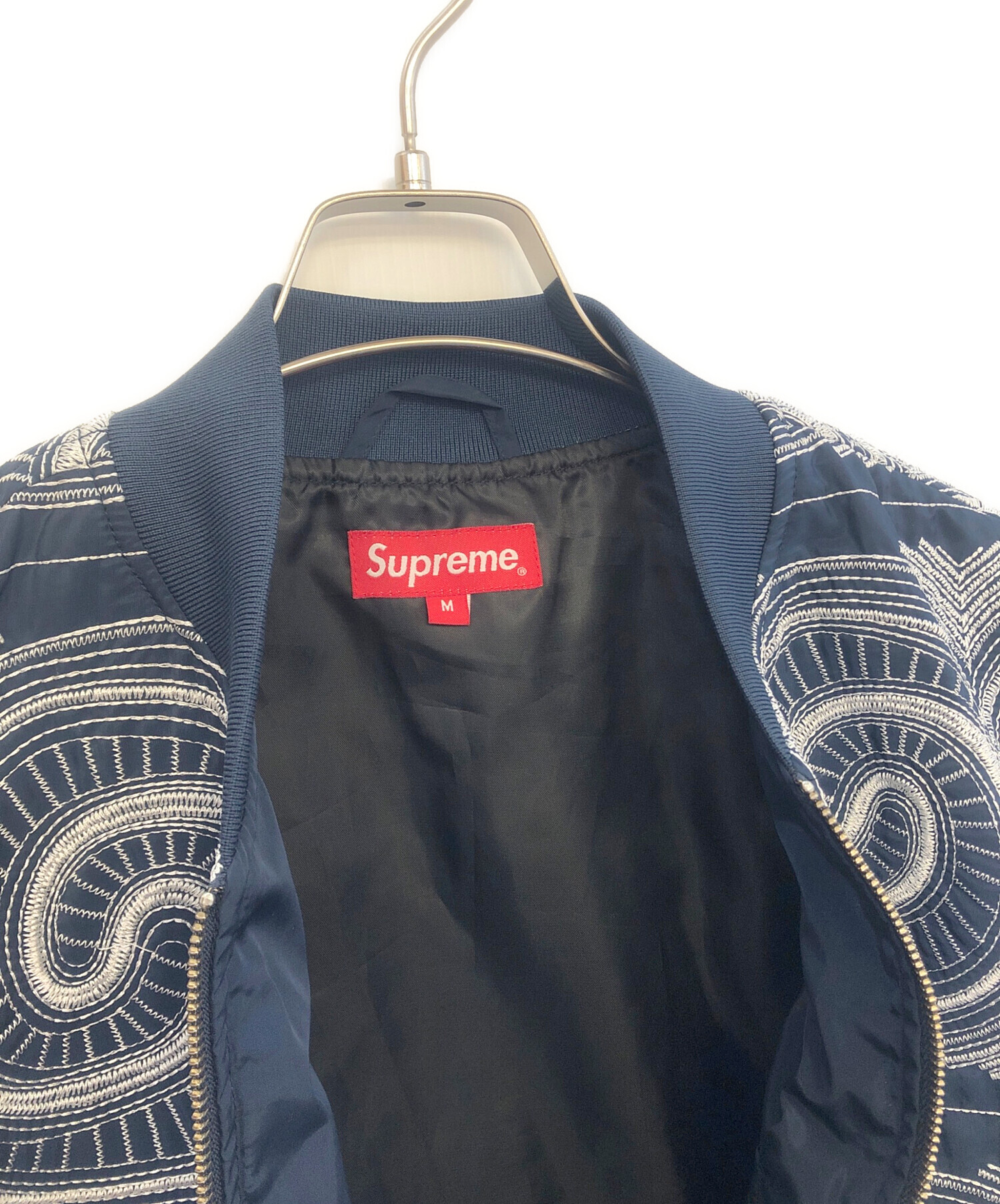 中古・古着通販】SUPREME (シュプリーム) ブルゾン ネイビー サイズ:M