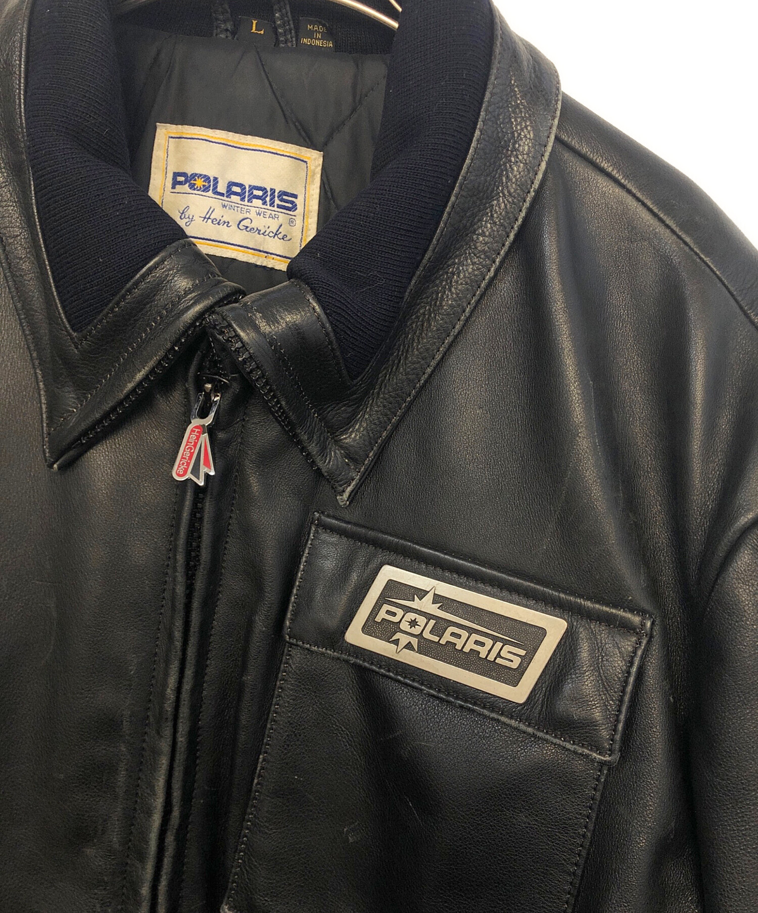 中古・古着通販】Polaris (ポラリス) レザージャケット ブラック