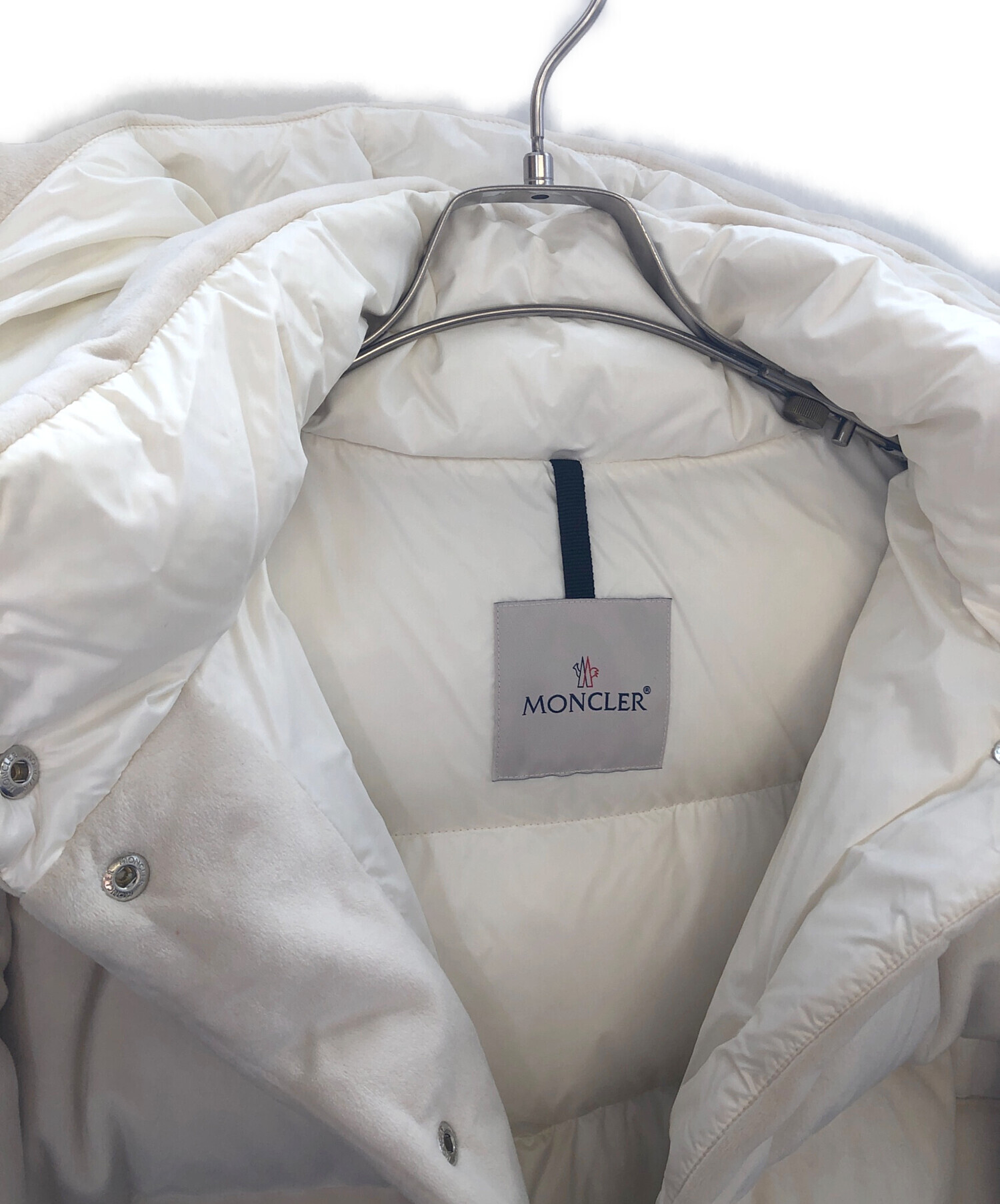 中古・古着通販】MONCLER (モンクレール) ダウンジャケット アイボリー 