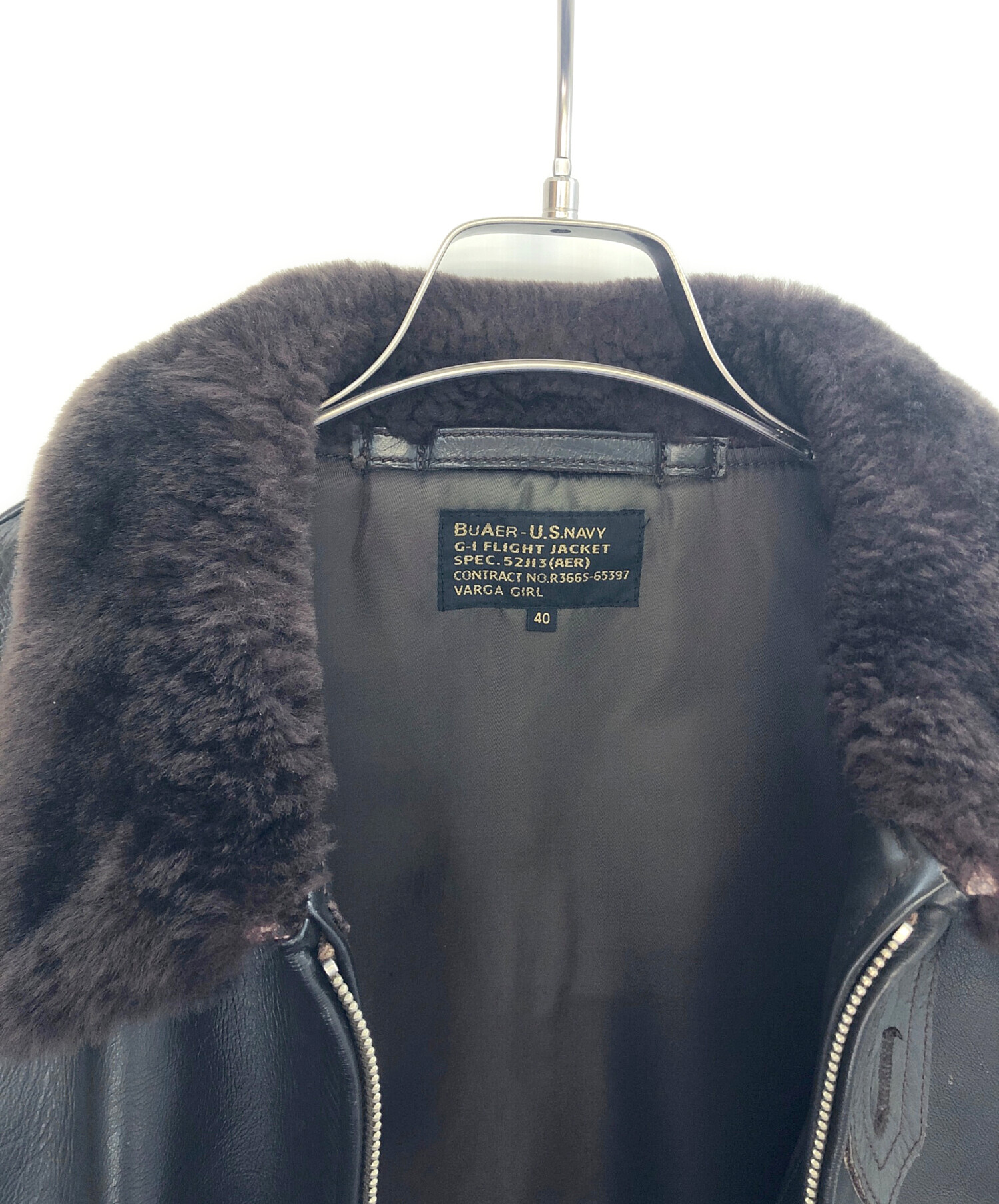 最終値下げ！VARGA GIRL 馬革　G-1フライトジャケット　美品 中古・古着通販】VARGA GIRL (バルガ ガール) G1フライトジャケット