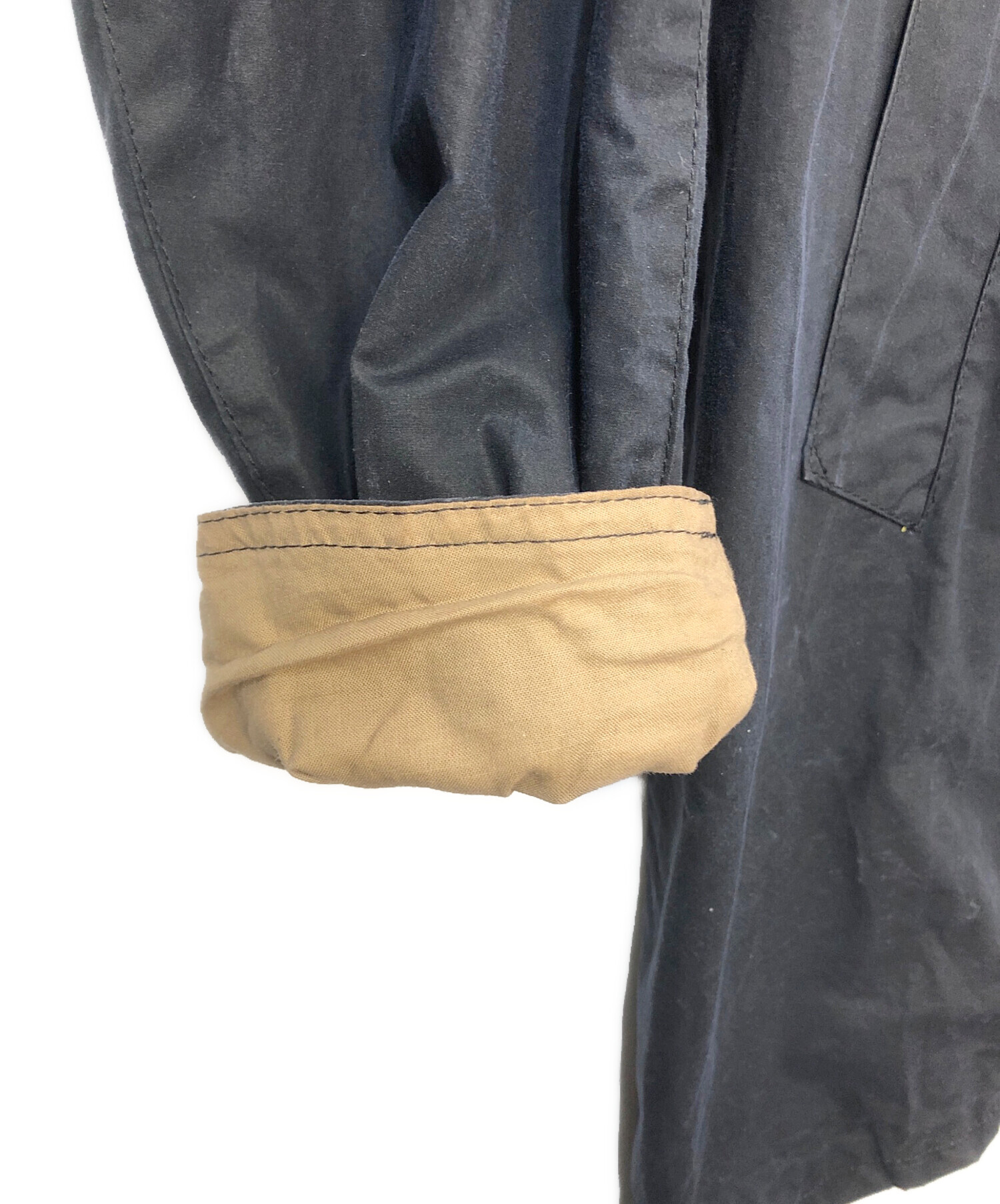 中古・古着通販】Barbour (バブアー) ステンカラーコート ネイビー
