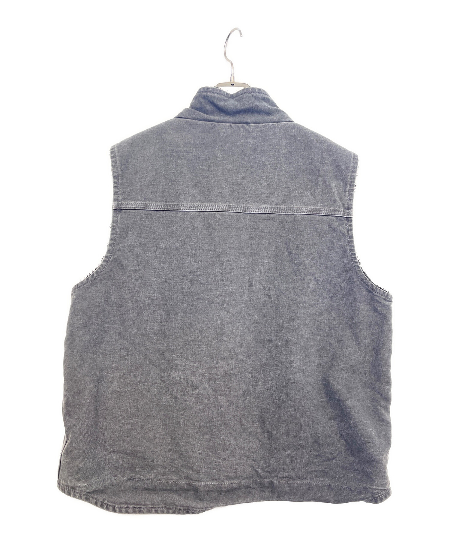 中古・古着通販】CarHartt (カーハート) 裏ボアデニムベスト ブラック