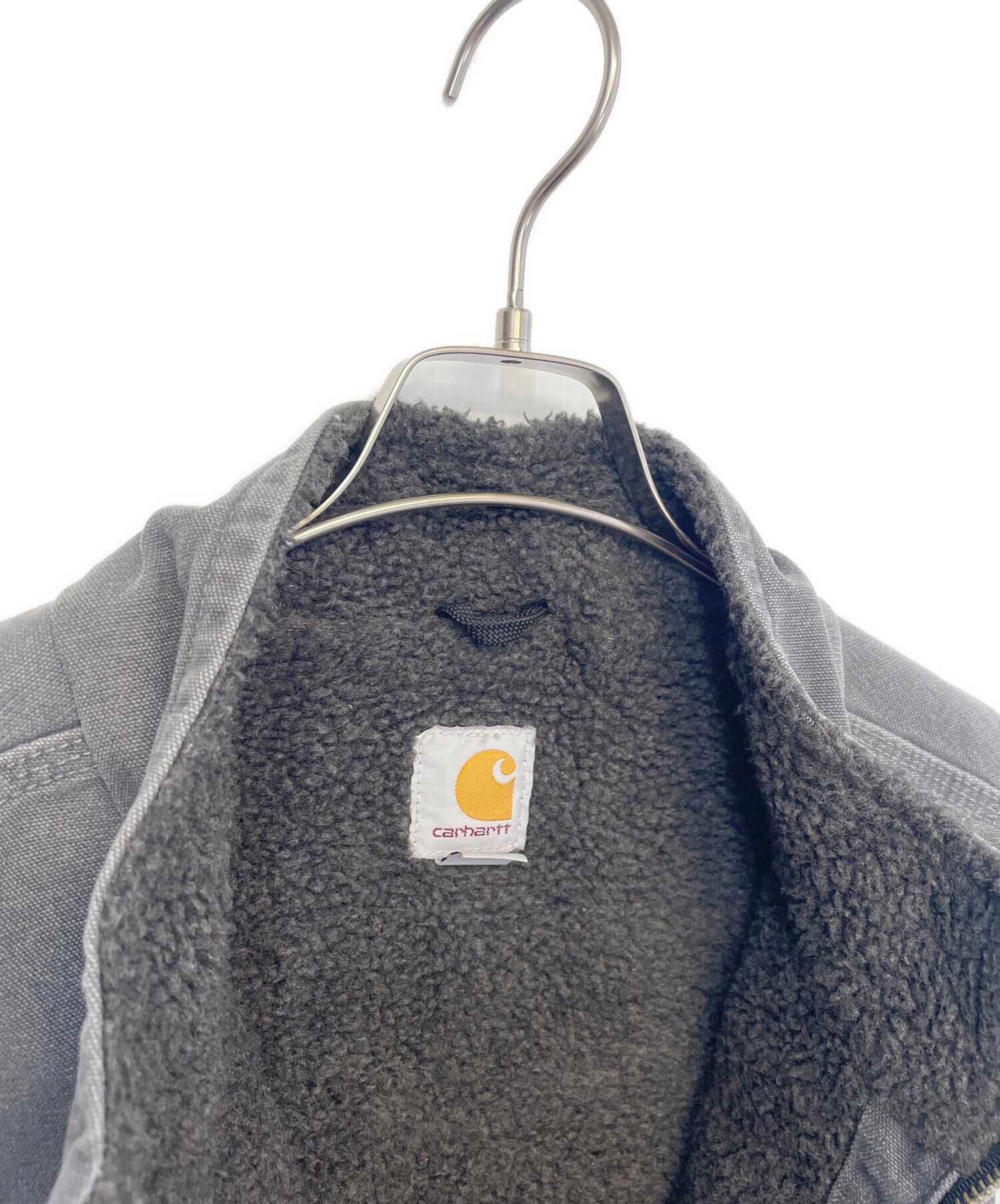 中古・古着通販】CarHartt (カーハート) 裏ボアデニムベスト ブラック