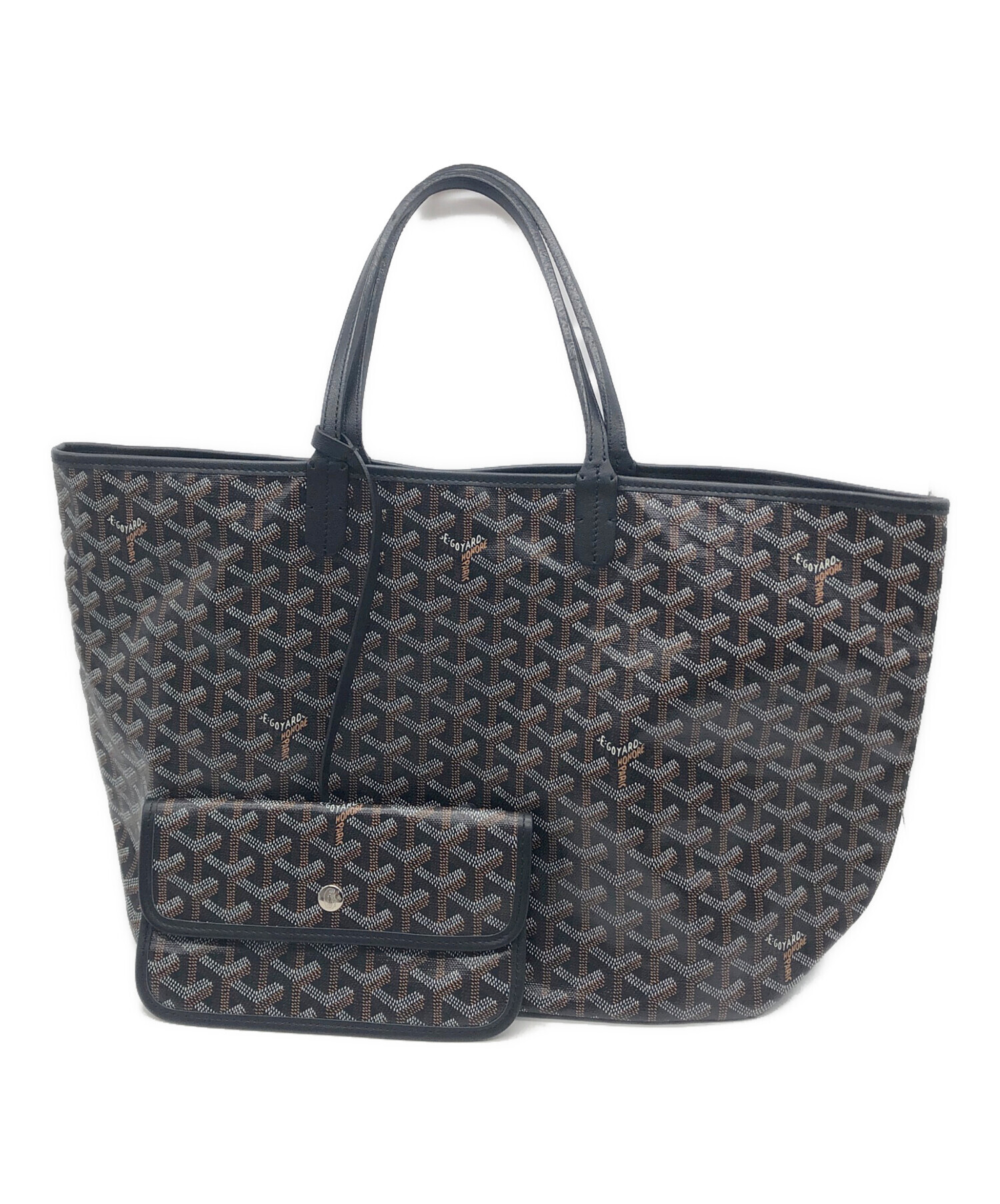 中古・古着通販】GOYARD (ゴヤール) トートバッグ ブラック×ブラウン