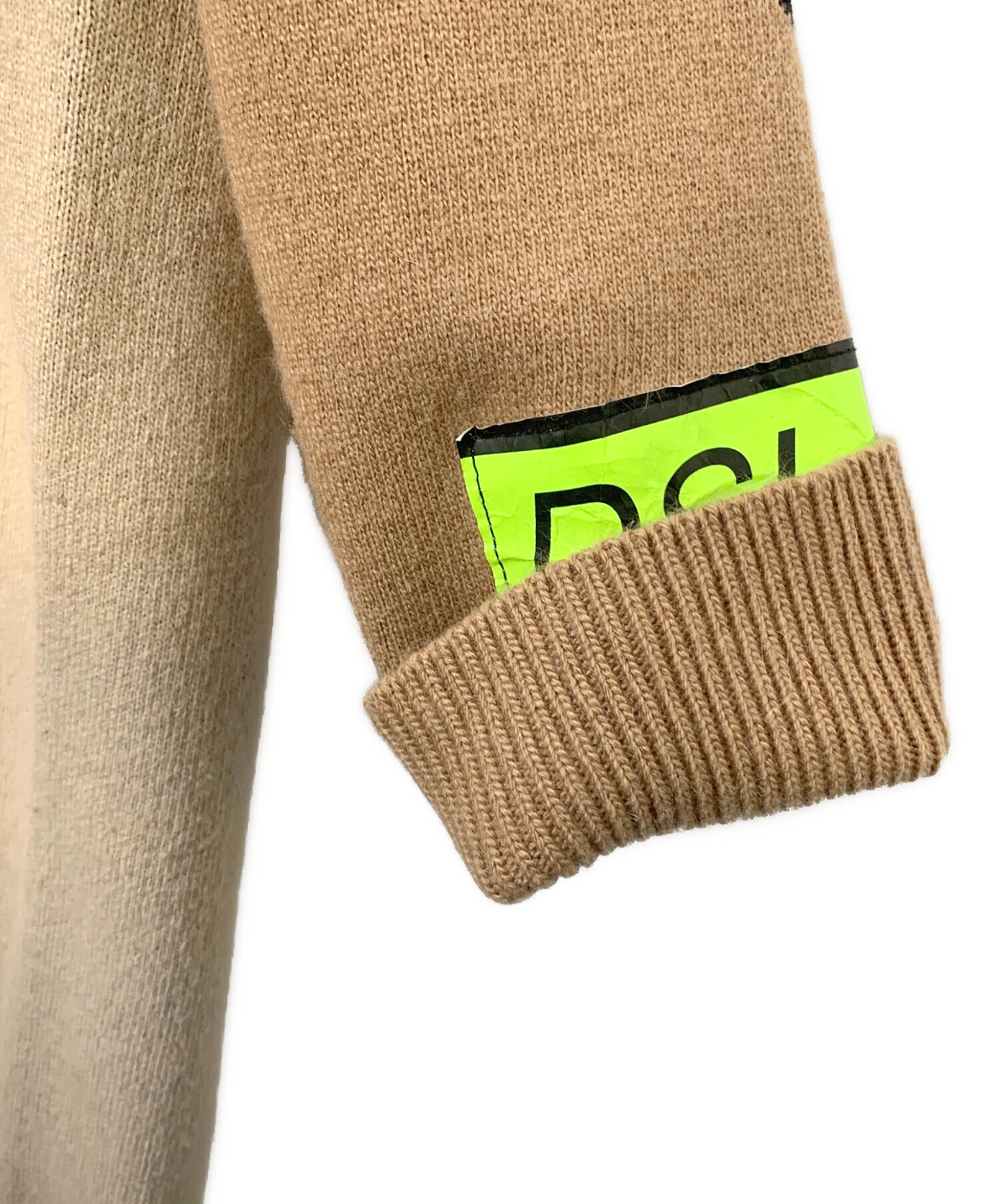 中古・古着通販】DIESEL (ディーゼル) 切替Vネックニット ベージュ