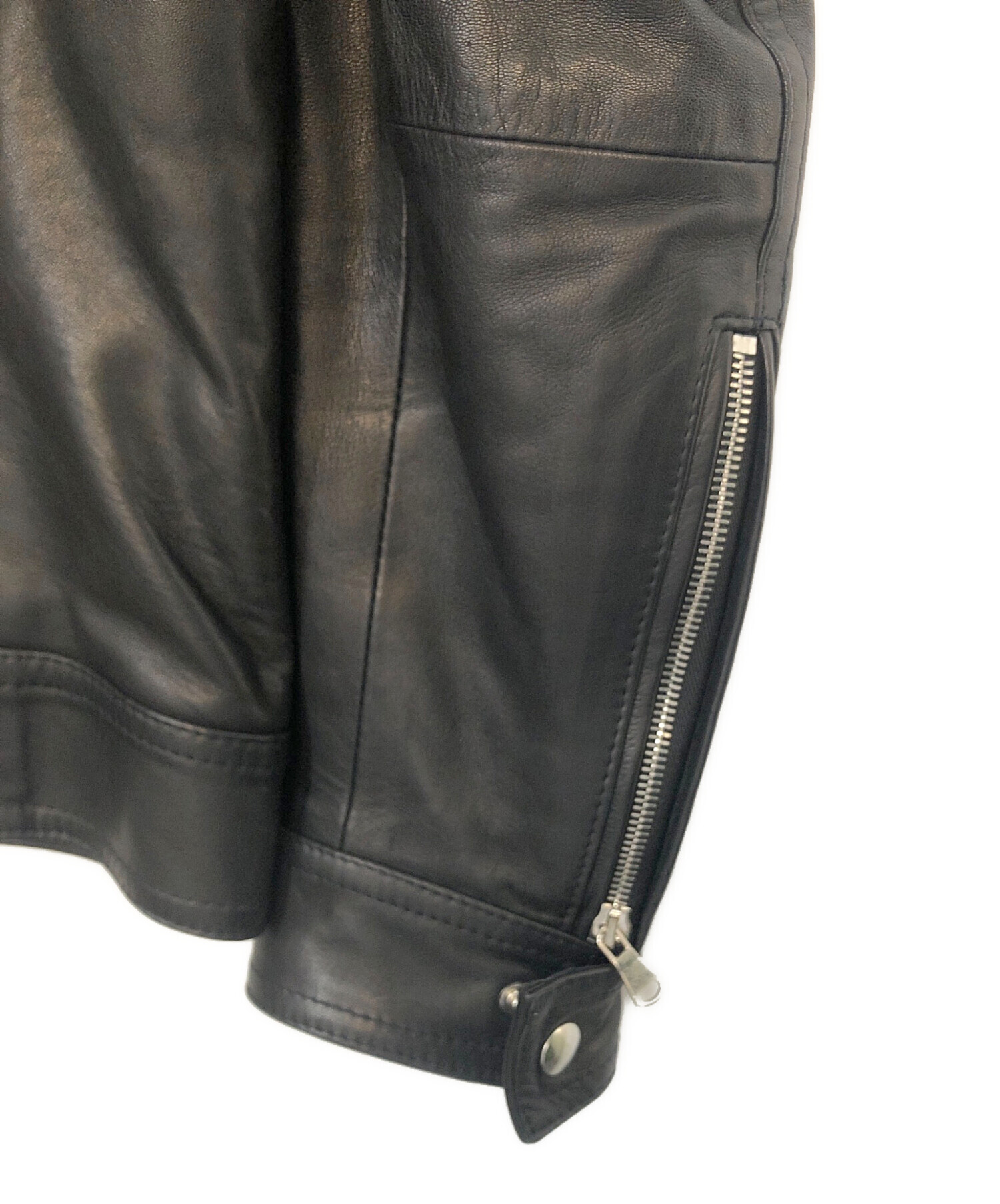 中古・古着通販】EMMETI (エンメティ) ライダースジャケット ブラック