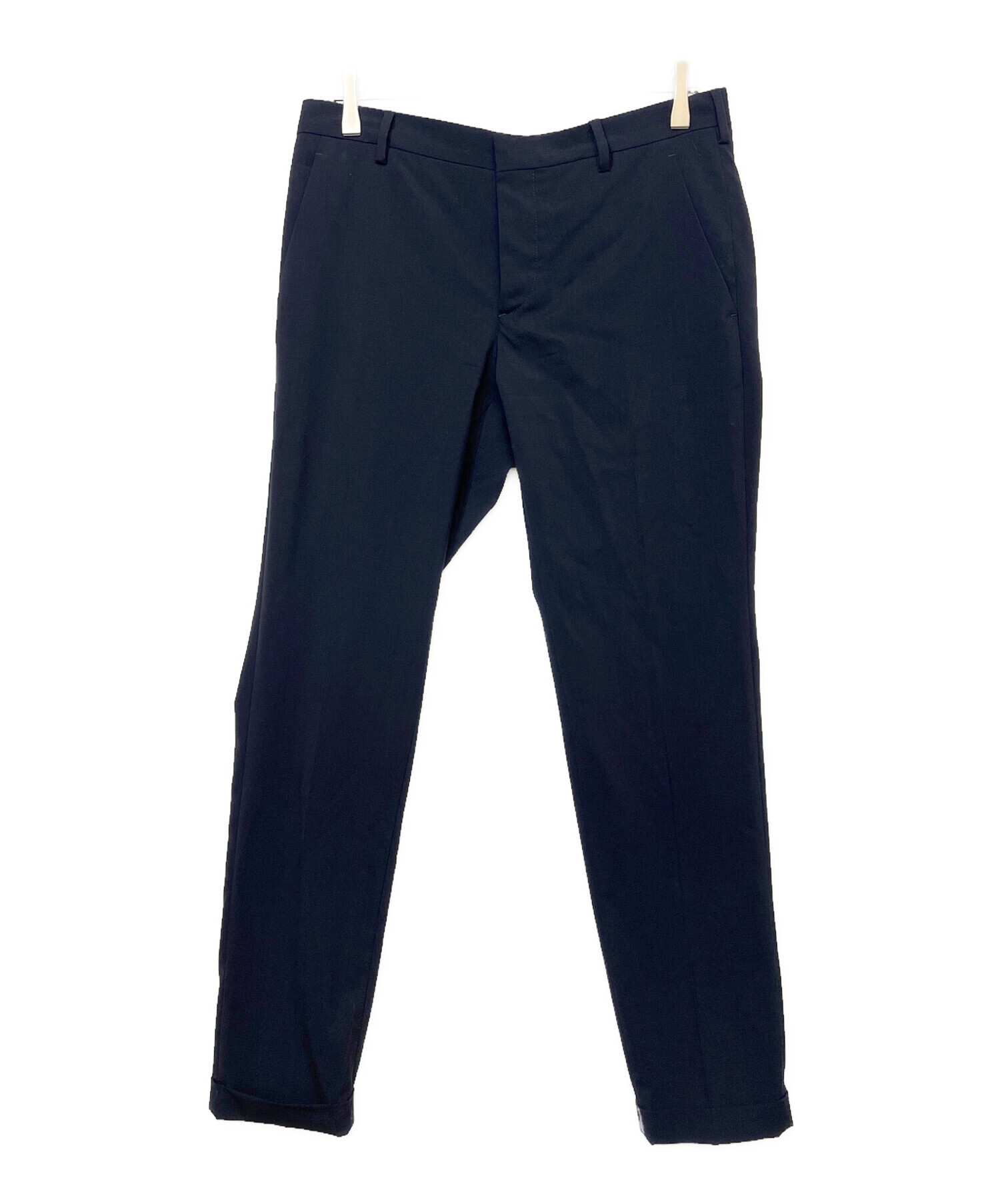 中古・古着通販】PRADA (プラダ) スラックス ブラック サイズ:46