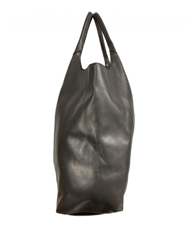 JIL SANDER ジルサンダー　フルレザートートバッグ　グレー　本革 中古・古着通販】JIL SANDER (ジルサンダー) トートバッグ グレー