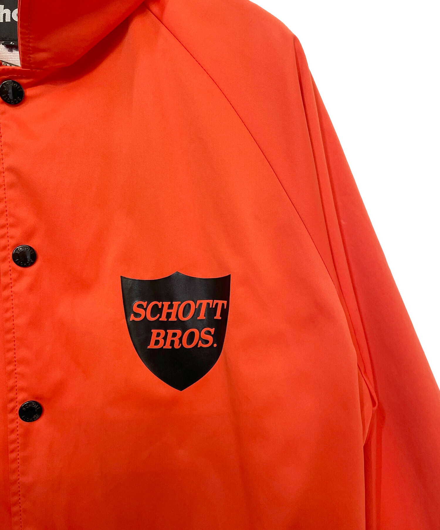 中古・古着通販】Schott (ショット) コーチジャケット オレンジ サイズ 