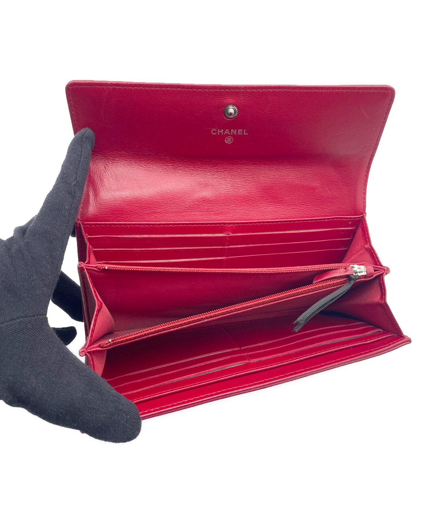 中古・古着通販】CHANEL (シャネル) 長財布 ボルドー｜ブランド・古着