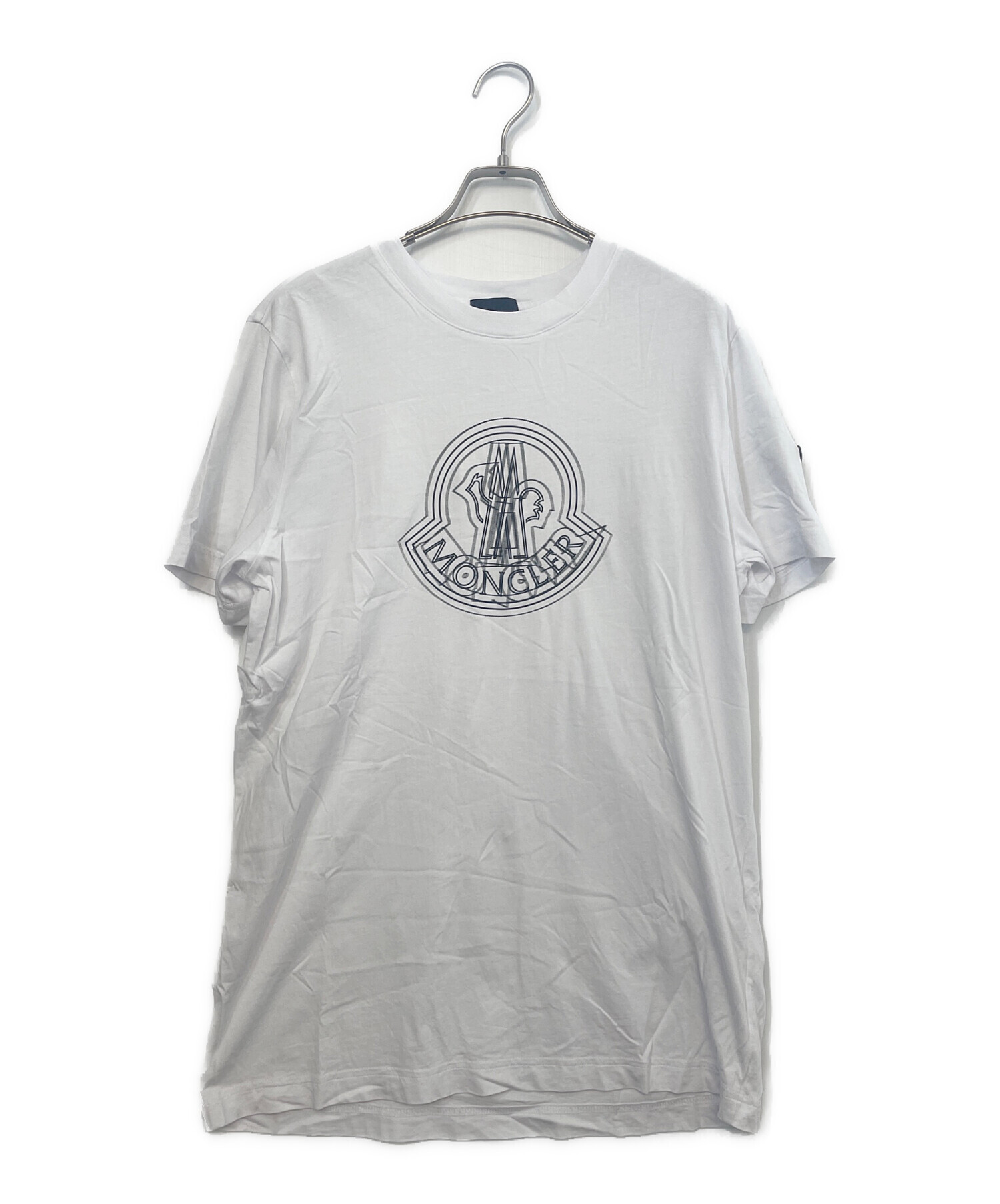 中古・古着通販】MONCLER (モンクレール) 半袖Tシャツ ホワイト サイズ