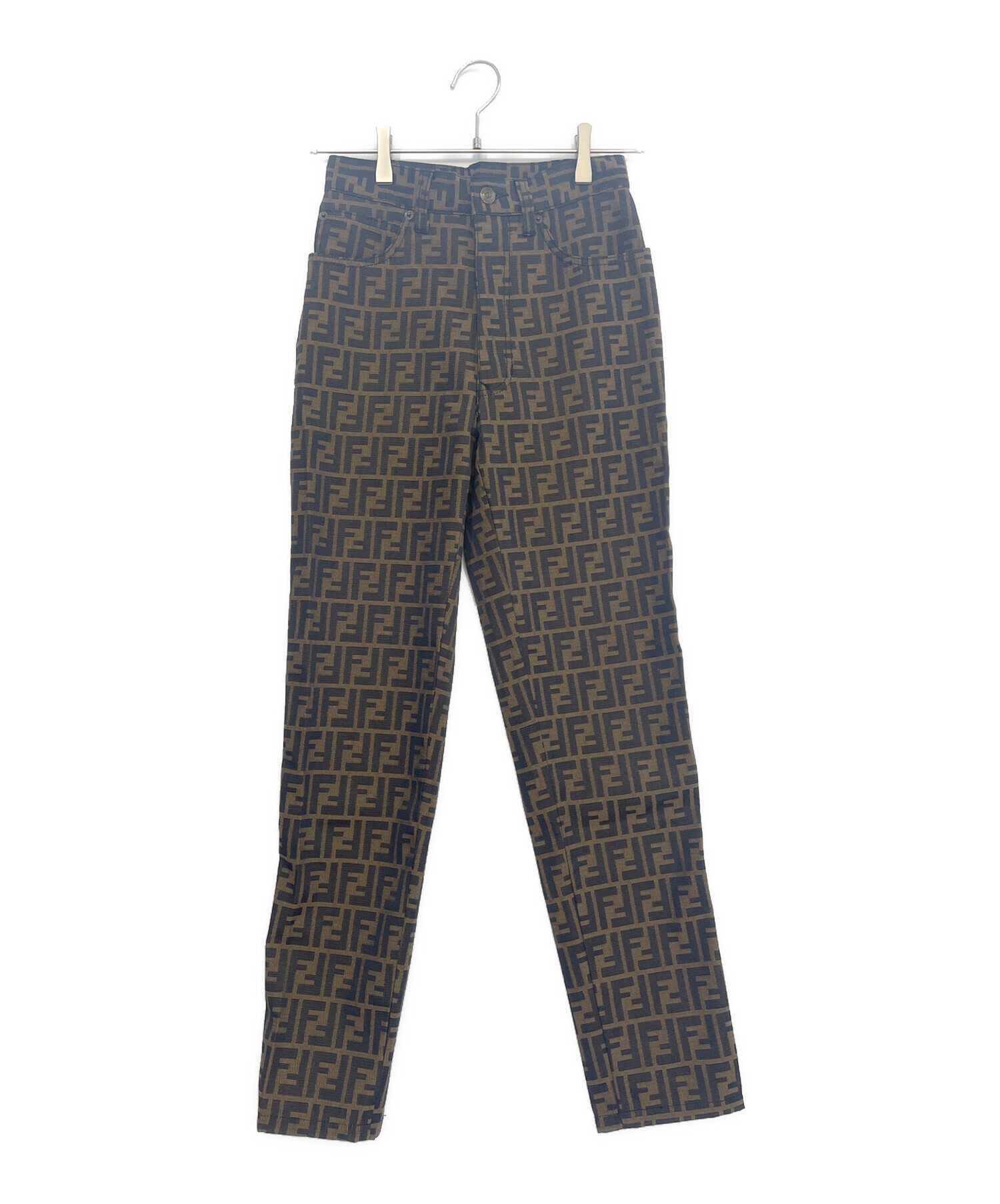中古・古着通販】FENDI (フェンディ) パンツ ブラウン サイズ:W26