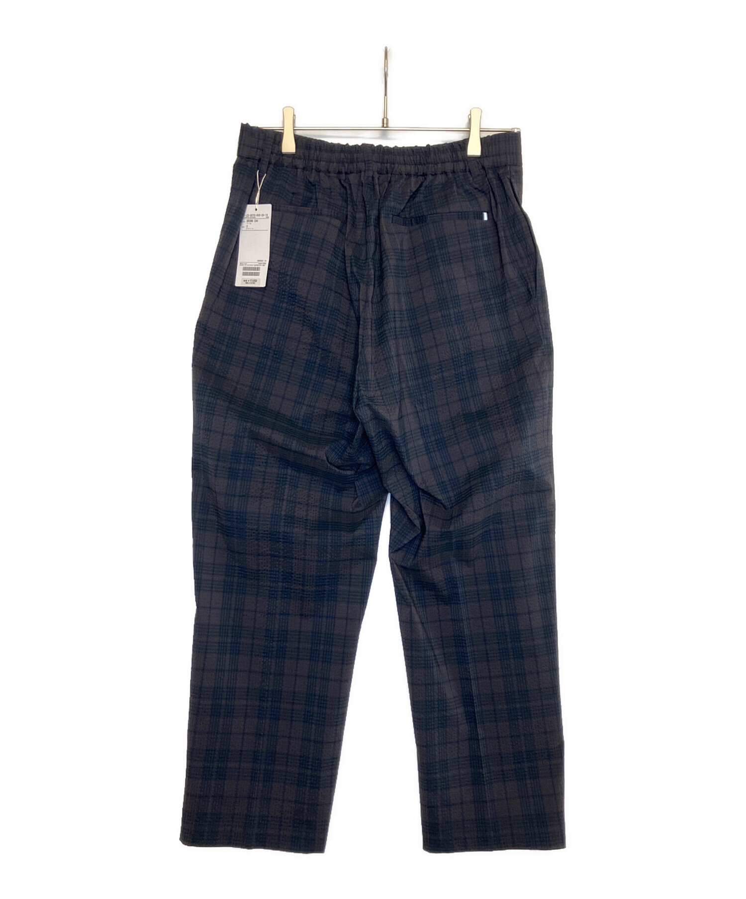 未使用品　BEAMS F ビームスエフ　シアサッカーパンツ 中古・古着通販】BEAMS (ビームス) シアサッカーパンツ ネイビー