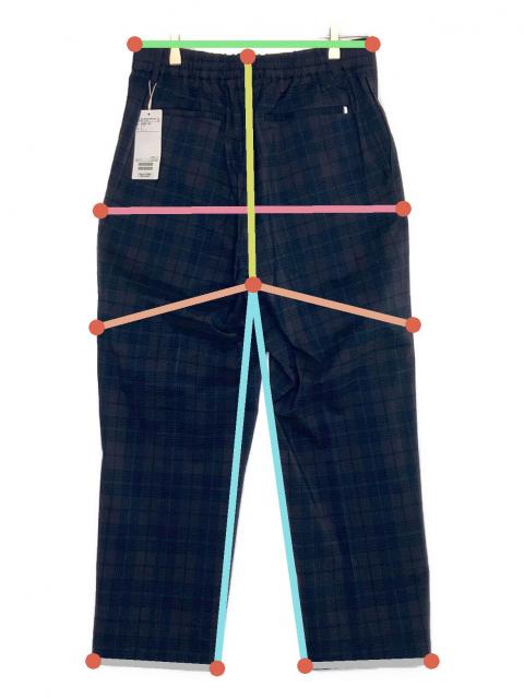 未使用品　BEAMS F ビームスエフ　シアサッカーパンツ 中古・古着通販】BEAMS (ビームス) シアサッカーパンツ ネイビー