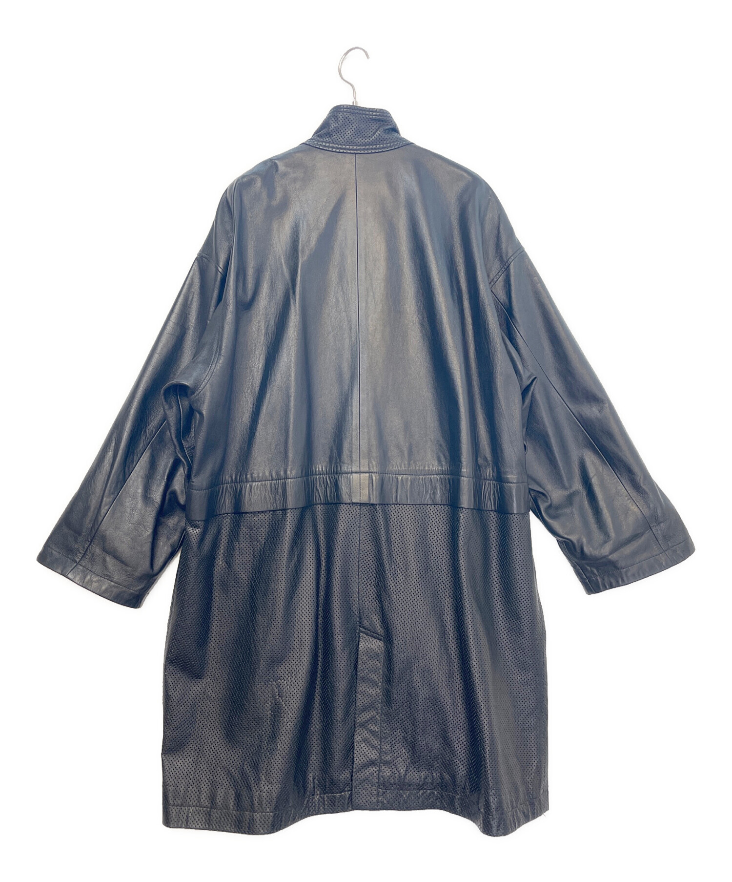 パオローニ　コート　イタリア製 中古・古着通販】franca v.paoloni (フランカ パオローニ) レザー