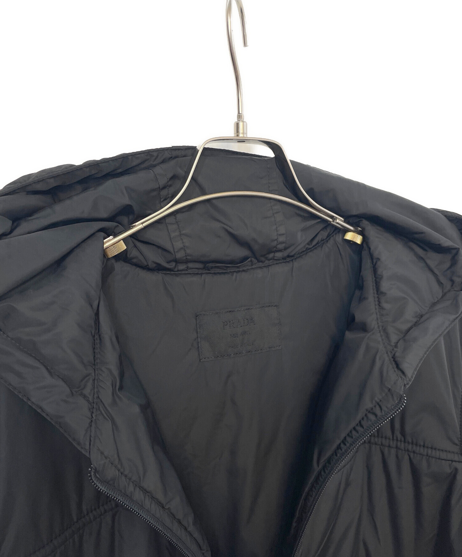 中古・古着通販】PRADA (プラダ) 中綿ジャケット ブラック サイズ:L