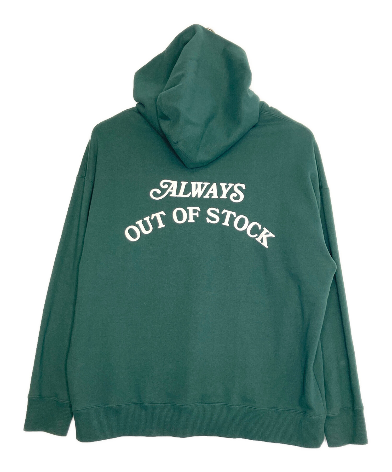 ALWAYS OUT OF STOCK パーカー グレー×ターコイズ S 中古・古着通販】always out of stock (オールウェイズ アウト オブ