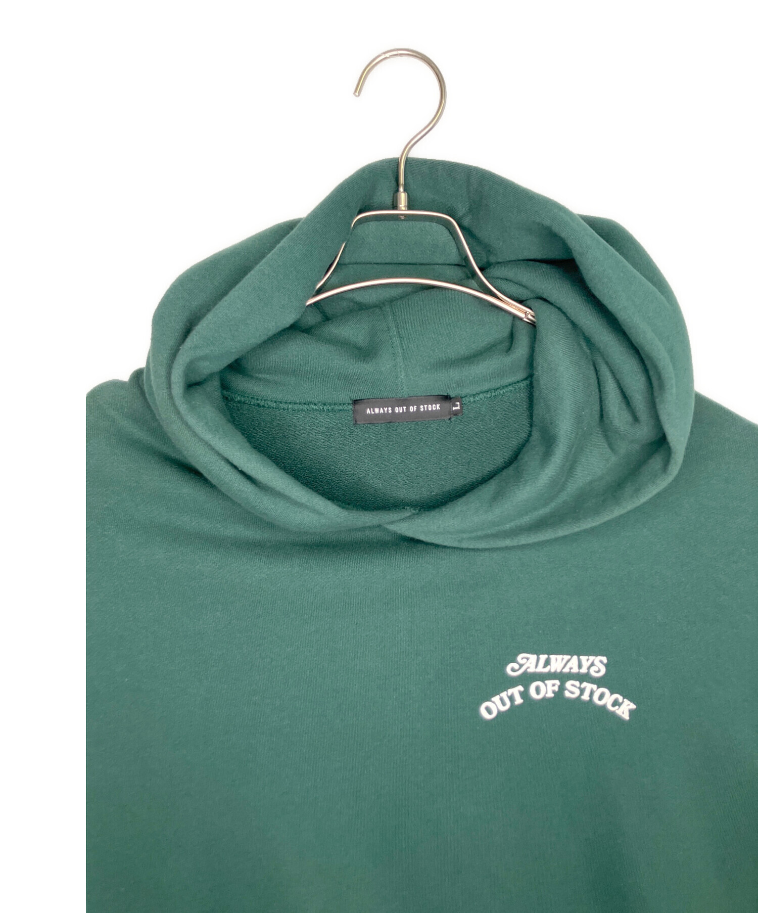 ALWAYS OUT OF STOCK パーカー グレー×ターコイズ S 中古・古着通販】always out of stock (オールウェイズ アウト オブ