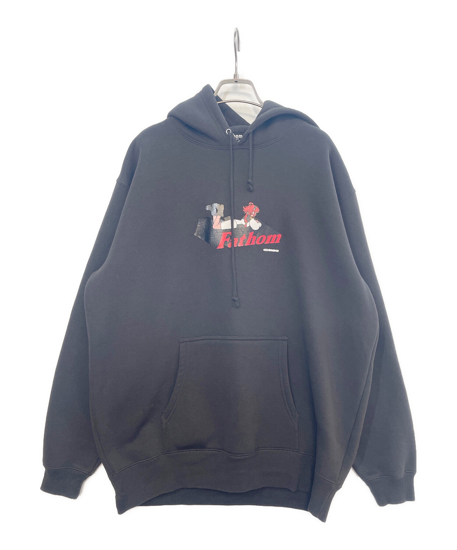 中古・古着通販】Fathom (ファゾム) パーカー ブラック サイズ:L 